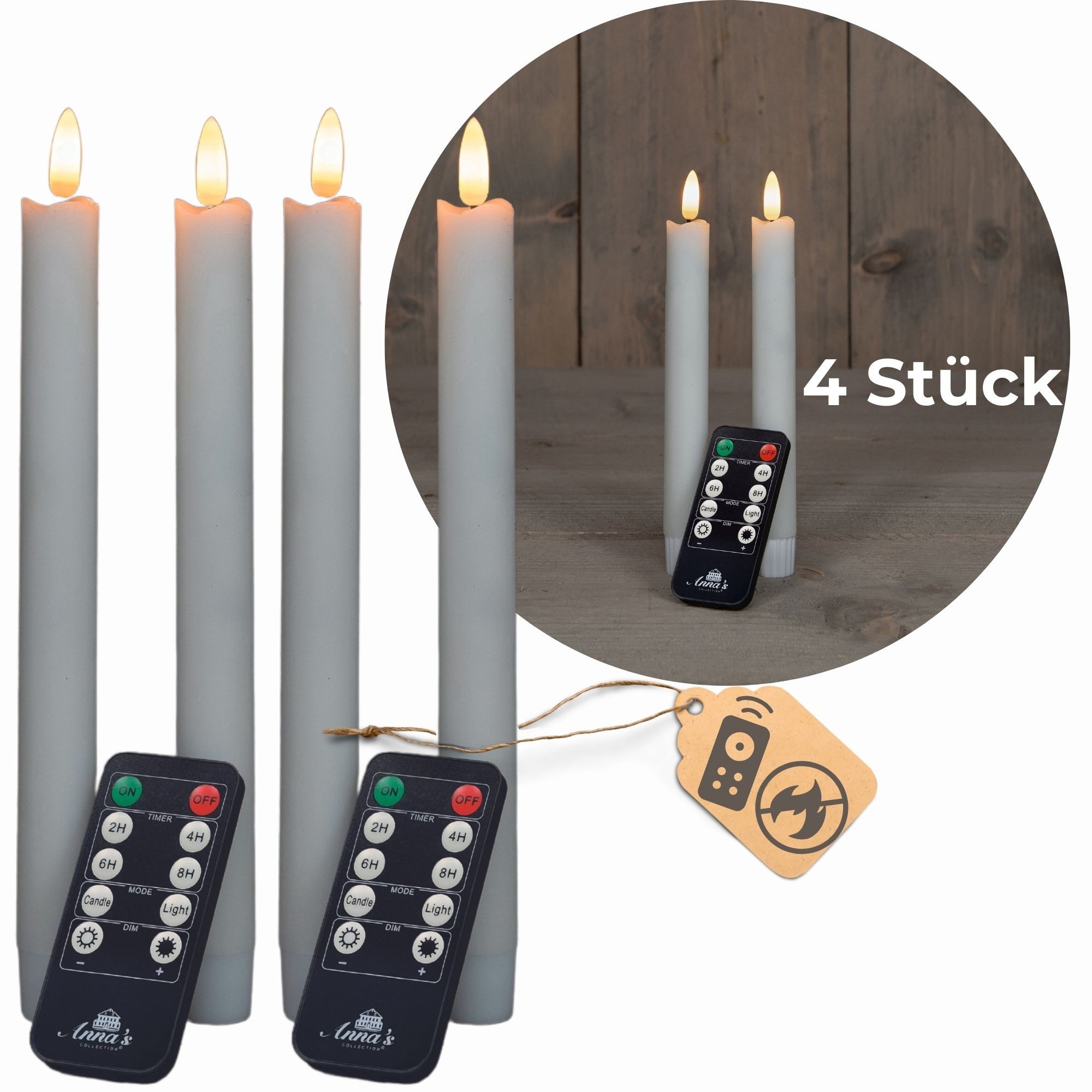 Eva Solo LED tafellamp Radiant, licht hout, 14cm, USB
