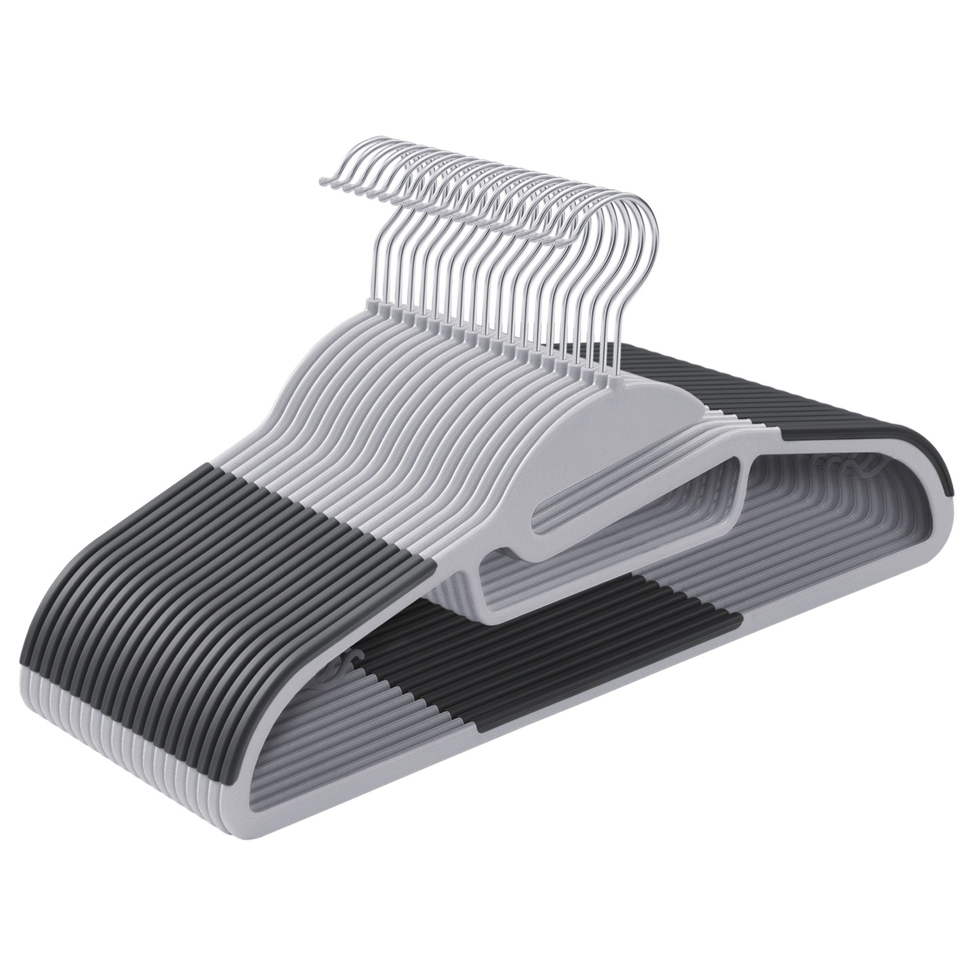 SONGMICS Kleiderbügel Kunststoff, 0,5 cm dick, um 360° drehbarer Haken, (20 günstig online kaufen