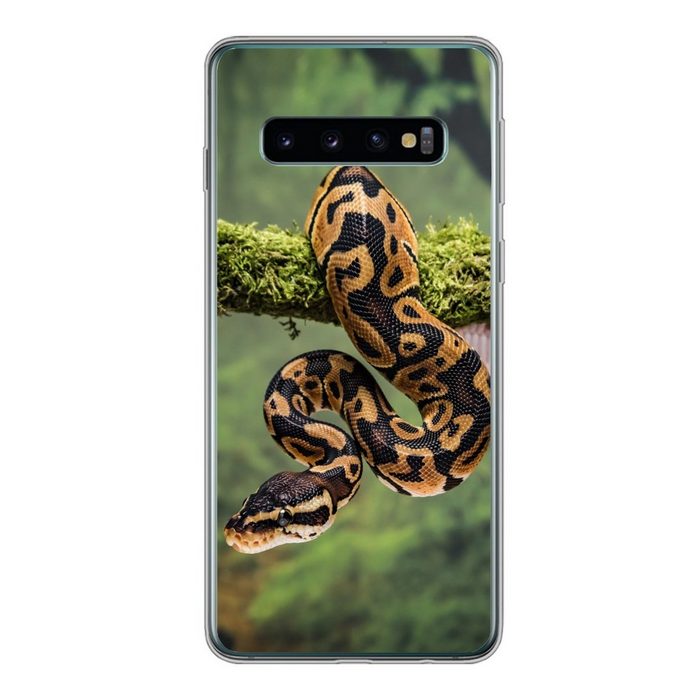 MuchoWow Handyhülle Schlange - Zweig - Regenwald Phone Case Handyhülle Samsung Galaxy S10 Silikon Schutzhülle