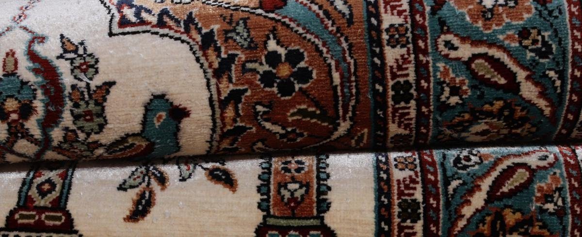 Seidenteppich Kayseri Seide Orientteppich, Handgeknüpfter Trading, Nain rechteckig, mm 56x85 Höhe: 3