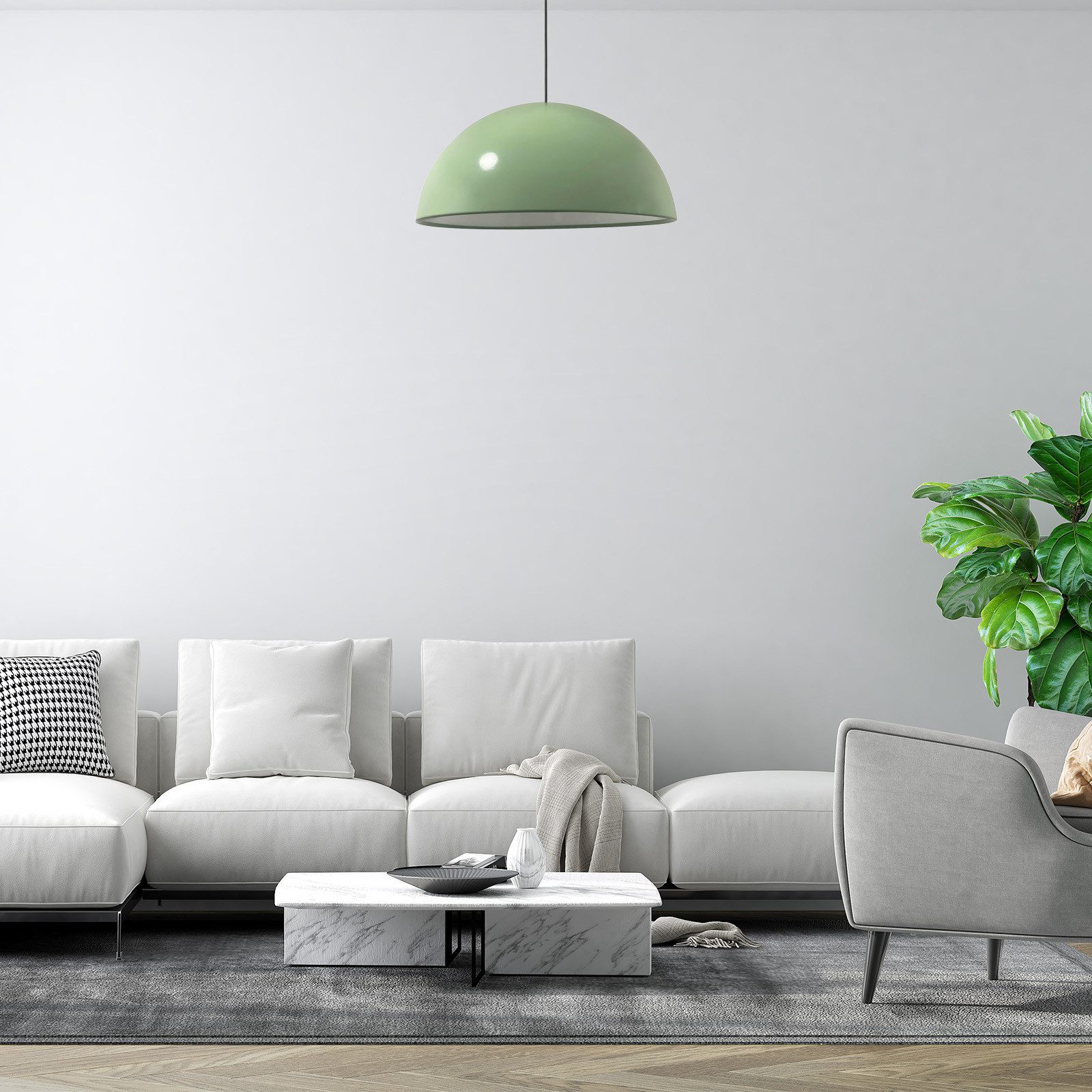 Bamyum Pendelleuchte Bamyum Hängelampe I Lipeo I Ø40 cm E27 Metall Deko Modern Lampe, ohne Leuchtmittel – Bild 4 von 5