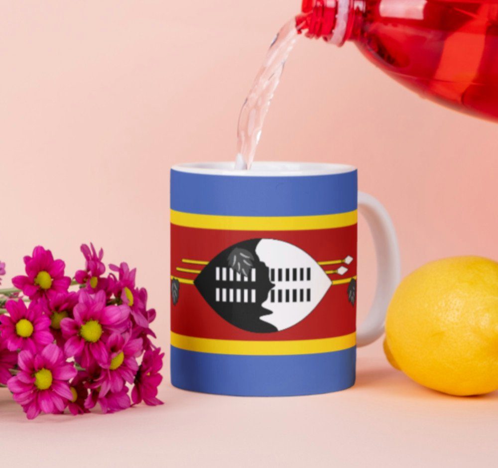 Tinisu Tasse Eswatini Tasse Flagge Pot Kaffeetasse National Becher Kaffee Cup Büro