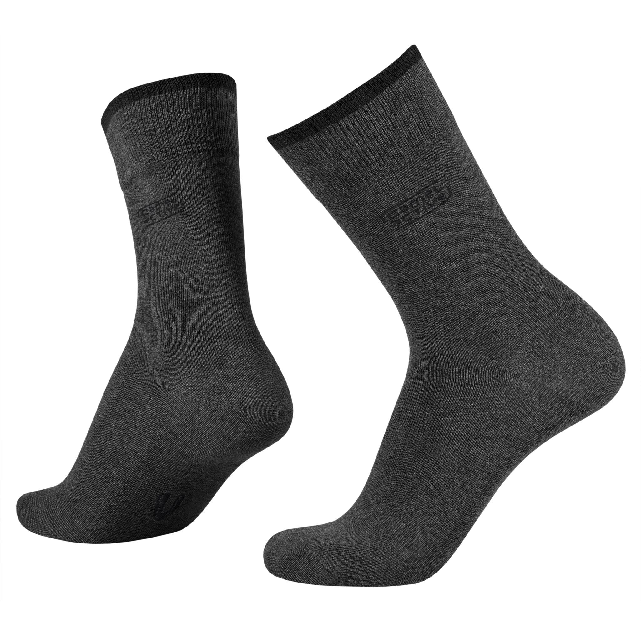 Sneakersocken camel active basic socks 2er anthracite melange 39-42