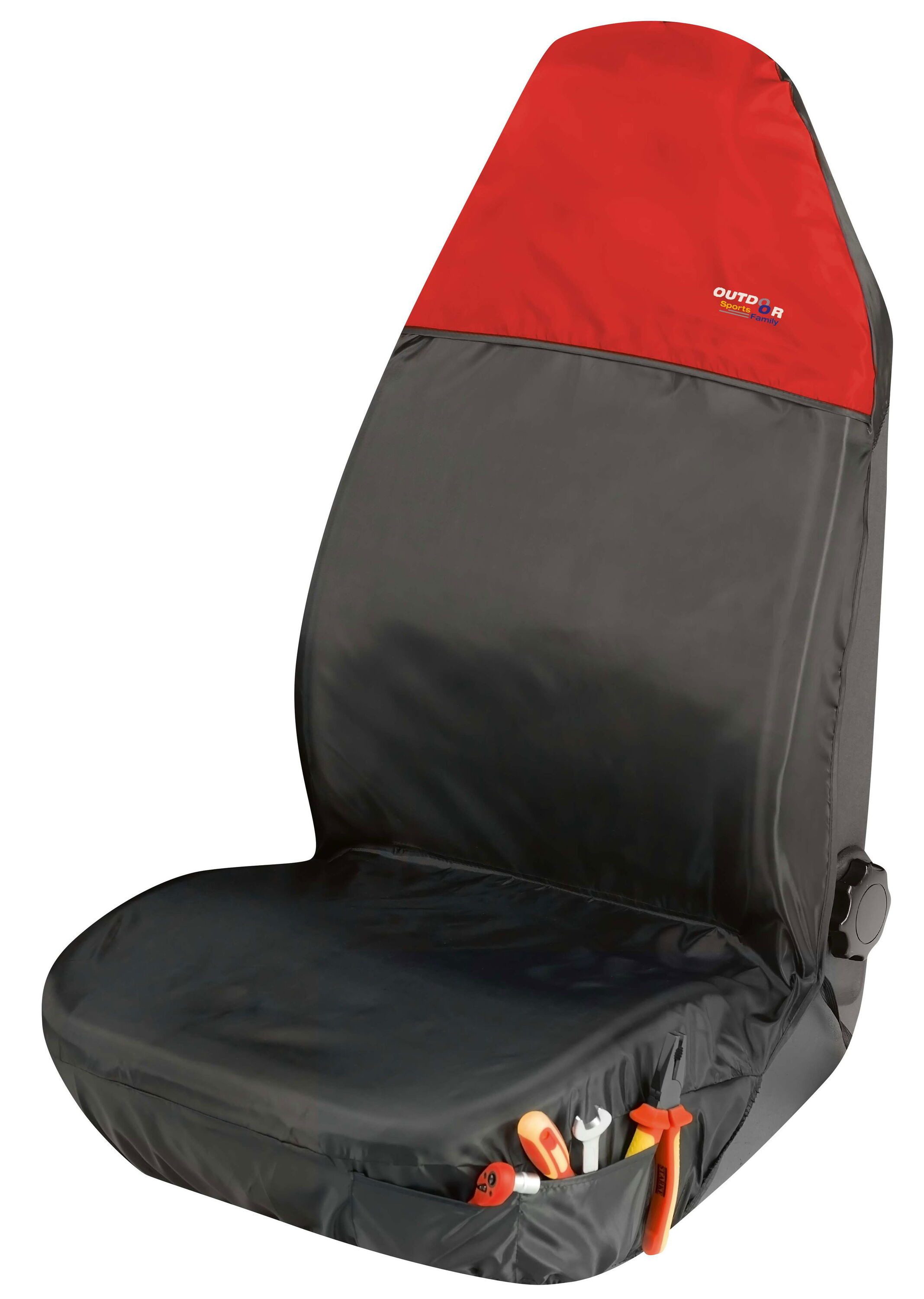 WALSER Autositzbezug Outdoor Sports PKW Sitzschoner rot, 1 Vordersitzbezug 1tlg, 1-tlg.