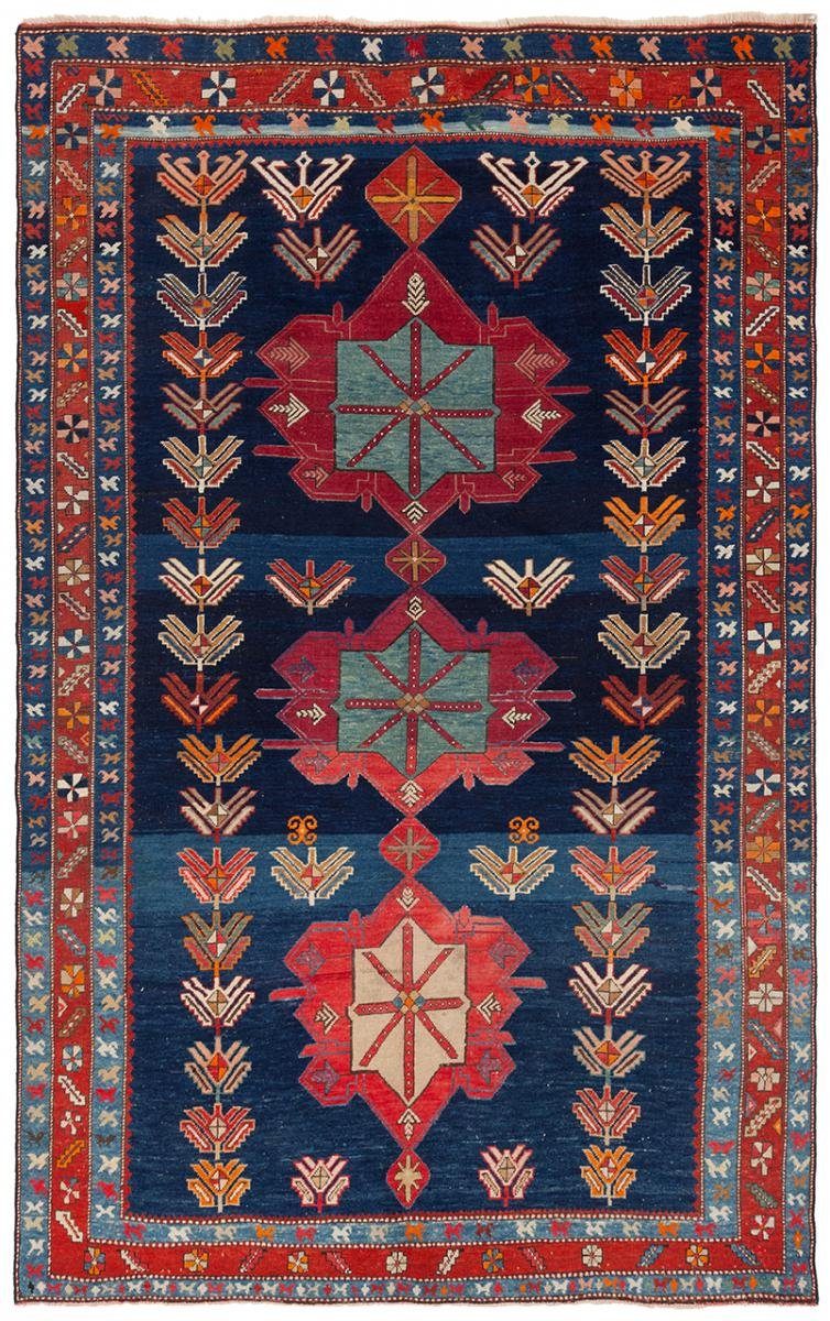 Orientteppich Kazak Antik 175x277 Handgeknüpfter Orientteppich, Nain Trading, rechteckig, Höhe: 5 mm