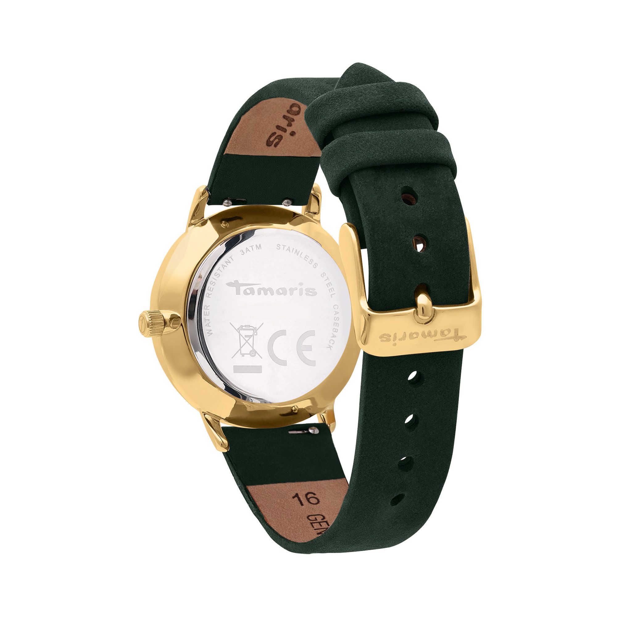 Tamaris Quarzuhr TT-0230-LQ, Armbanduhr, Damenuhr, Lederarmband, analog