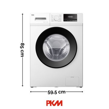 PKM Waschmaschine WA10-ES1416DAI, 1400 U/min, Programme: Hemden, Sport, Bettwäsche, Hygiene, Trommelreinigung uvm.