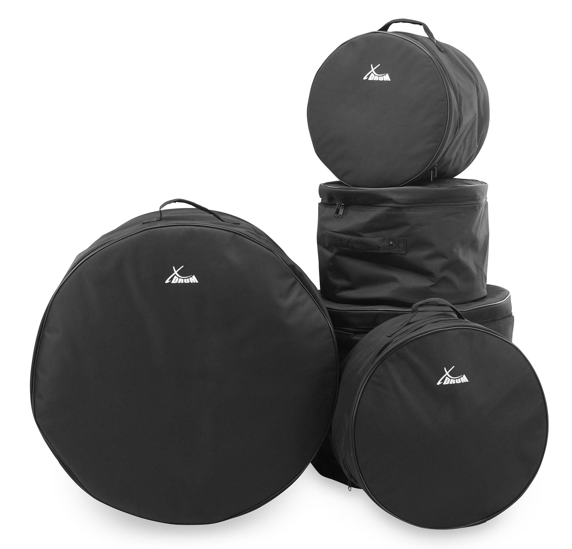 XDrum Schlagzeug XDrum Classic Schlagzeugtaschen-Set 22", 10", 12", 16" und 14",Robuste und praktische Taschen, 5-St., passend für Standard Größen