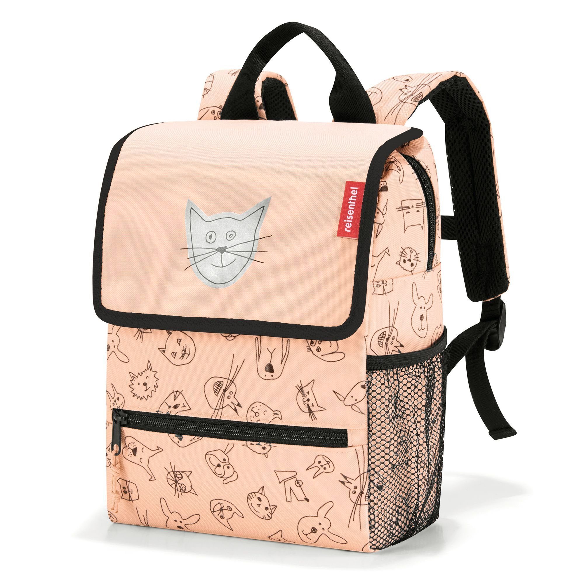 REISENTHEL® Kinderrucksack, Polyester cats and dogs rose
