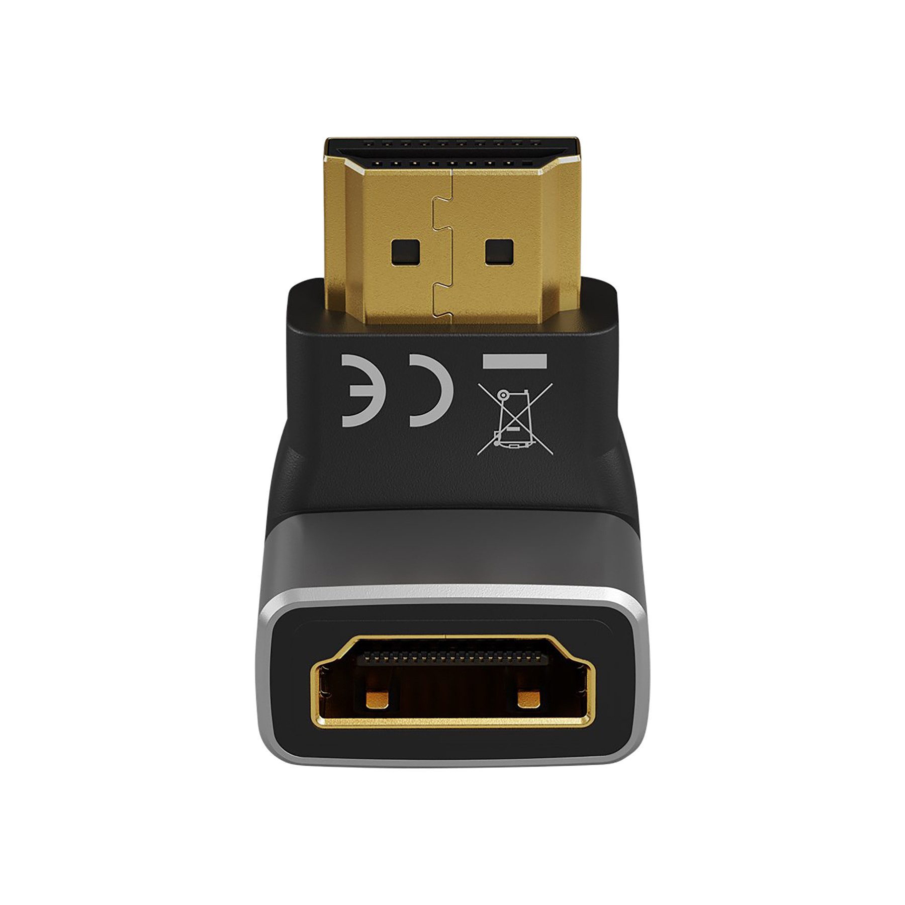 Goobay GOOBAY HDMI-Adapter 72011 270° vertikal 8k 60Hz vergoldet HDMI-Adapter