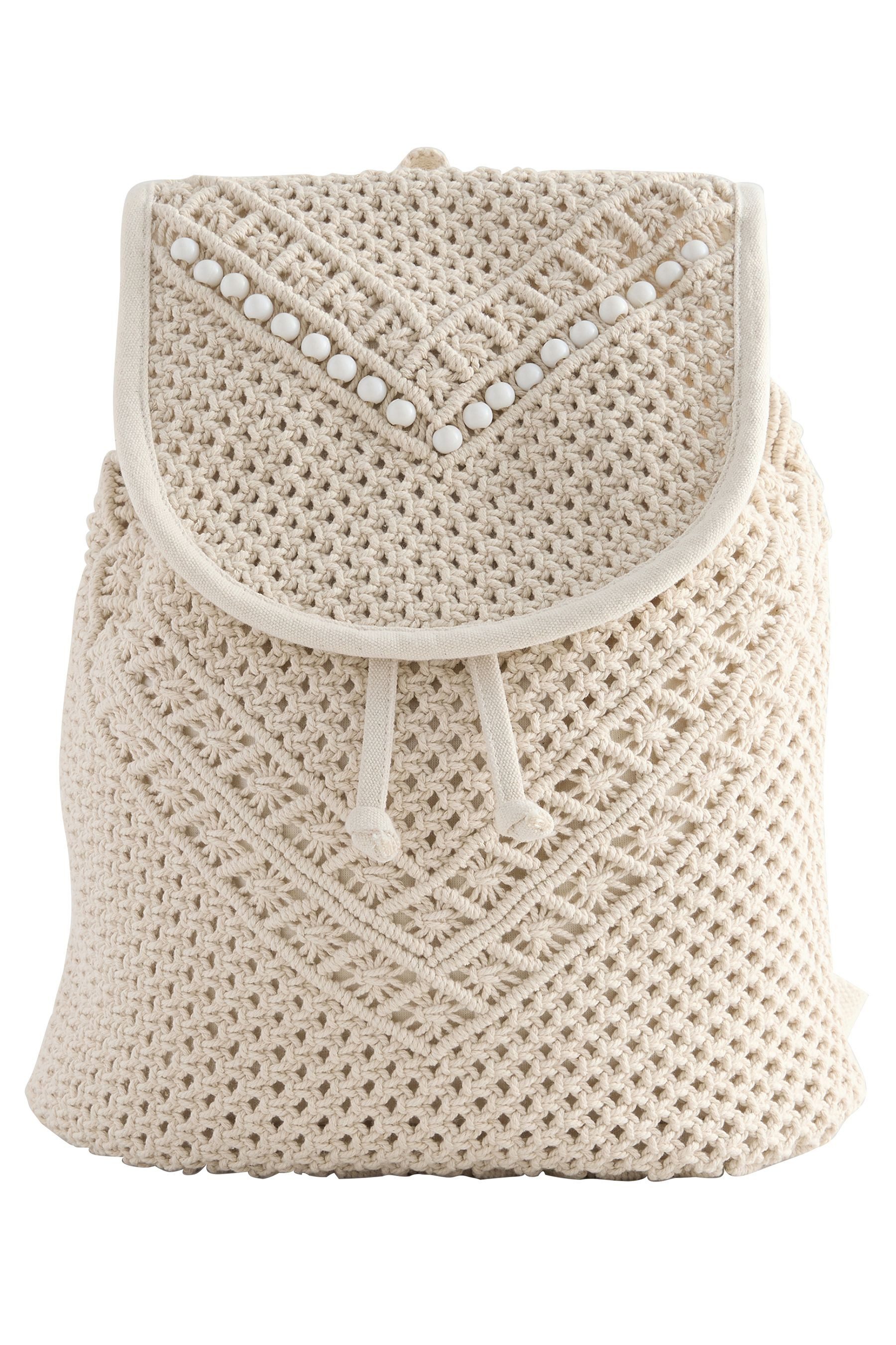 Next Rucksack Perlenbestickter Makramee-Rucksack (1-tlg) günstig online kaufen