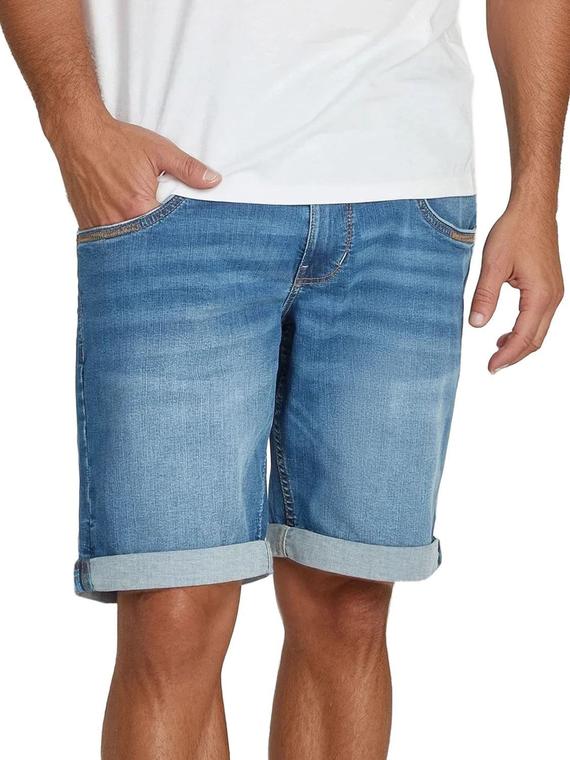 TIMEZONE Jeansshorts Herren Shorts StevieTZ Slim Fit Bermudashorts mit Stretch