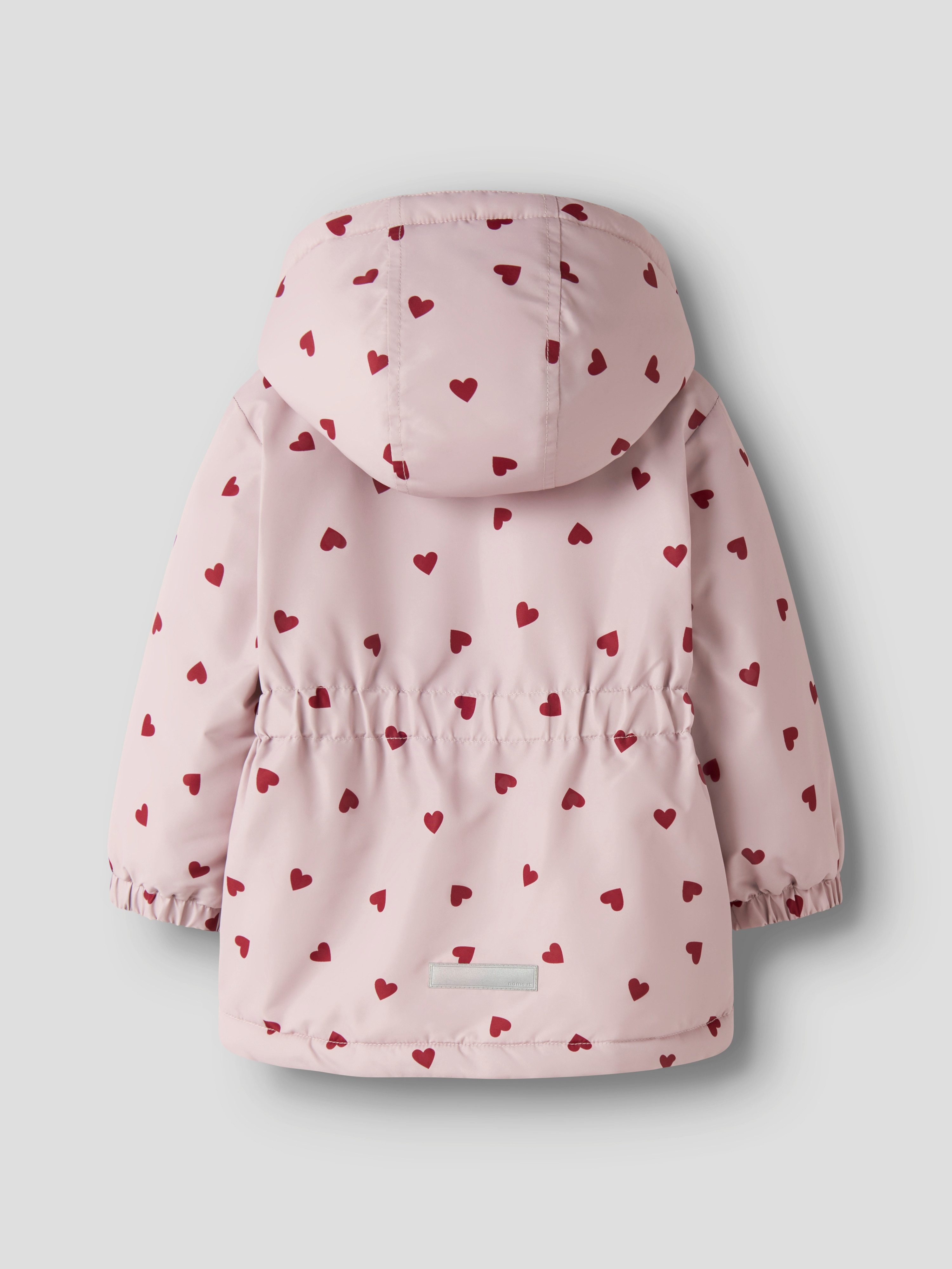 Name It Outdoorjacke NMFMAXI JACKET PA AOP NOOS Kunstfaser, wasserabweisend, reflektierendes Detail