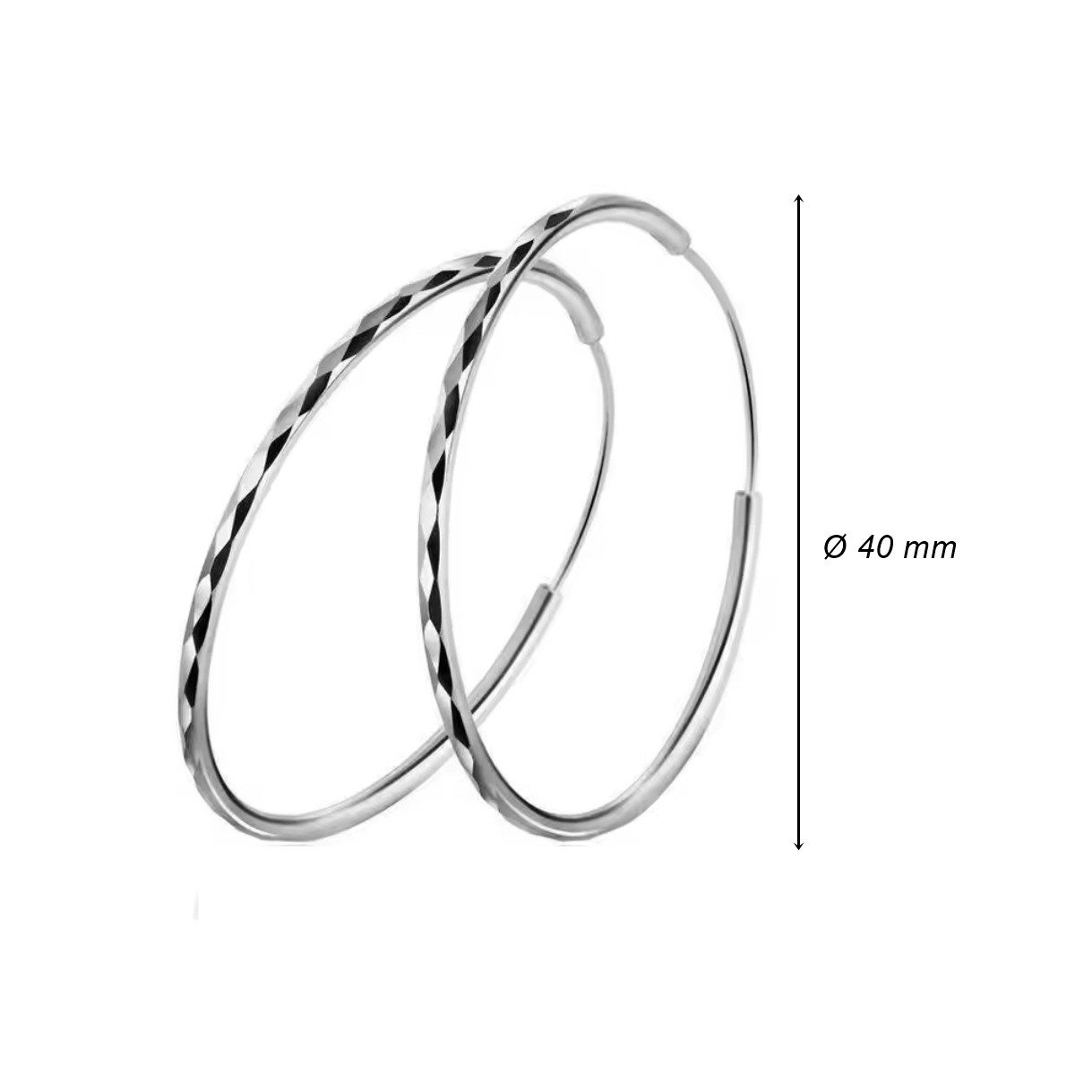 ELLAWIL Paar Creolen Ohrcreolen Ohrschmuck Damenohrringe Creole runde Ohrri günstig online kaufen