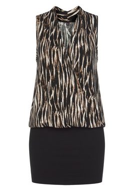 Vivance Minikleid mit bedrucktem Oberteil, elegantes Blusenkleid, Sommerkleid