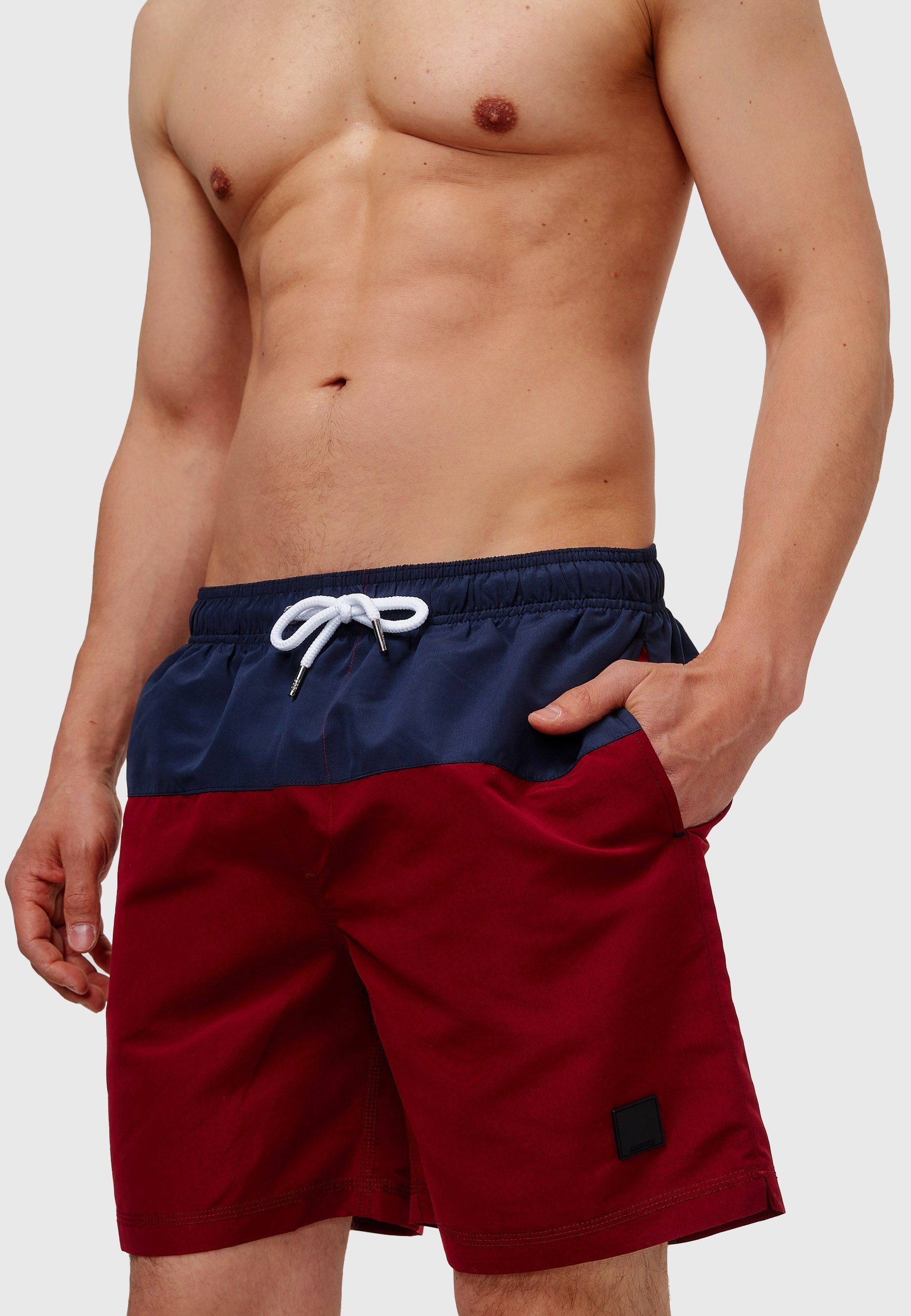Indicode Badeshorts Herren Pruitt Schwimmshorts Männer elastischer Bund mit günstig online kaufen