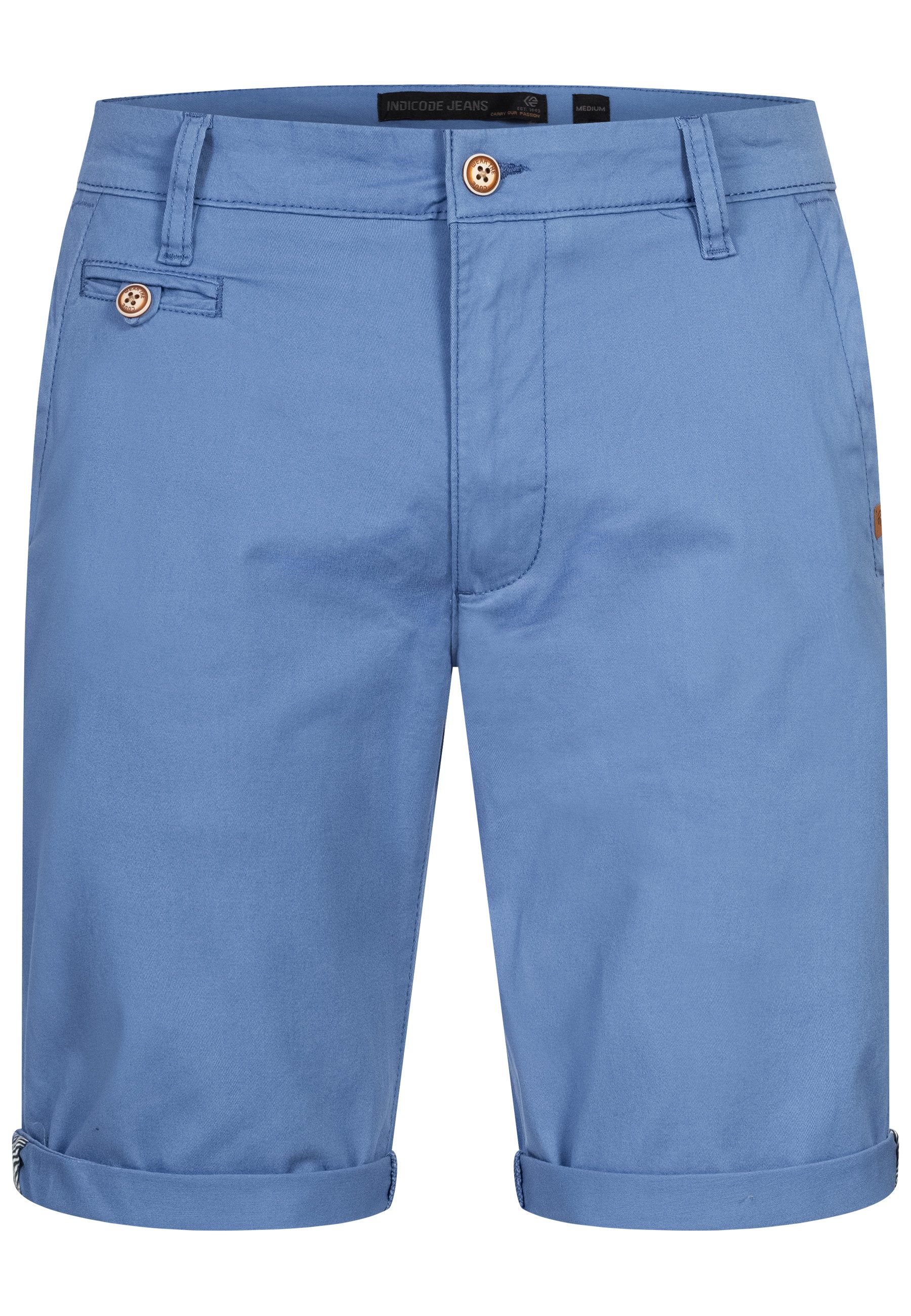 Indicode Chinoshorts Herren Cuba Chino Shorts Herrenshorts aus Baumwollgemi günstig online kaufen