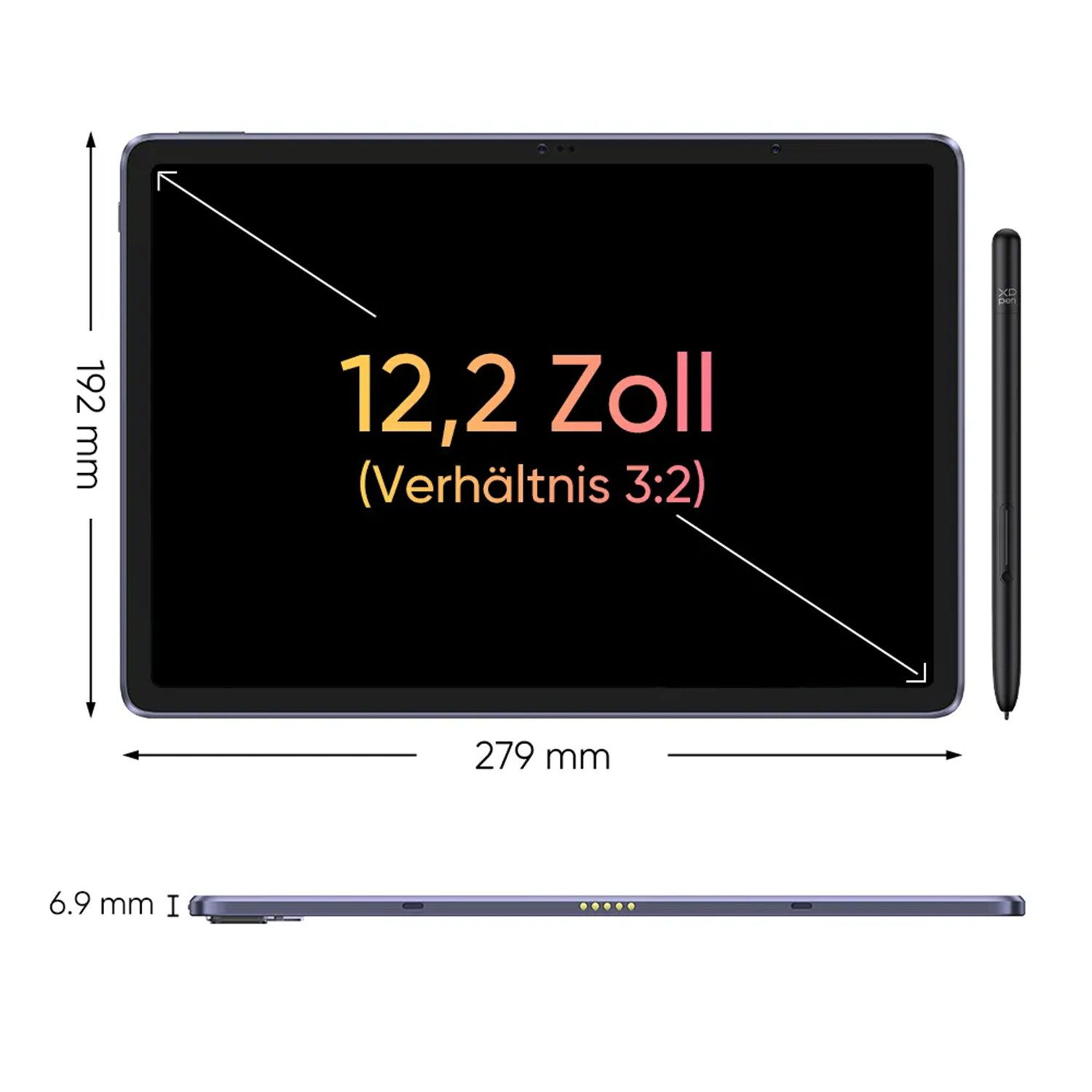 XP-PEN XP-PEN Magic Drawing Pad / Grafiktablett Grafiktablett (12", 8 GB, Frontkamera)