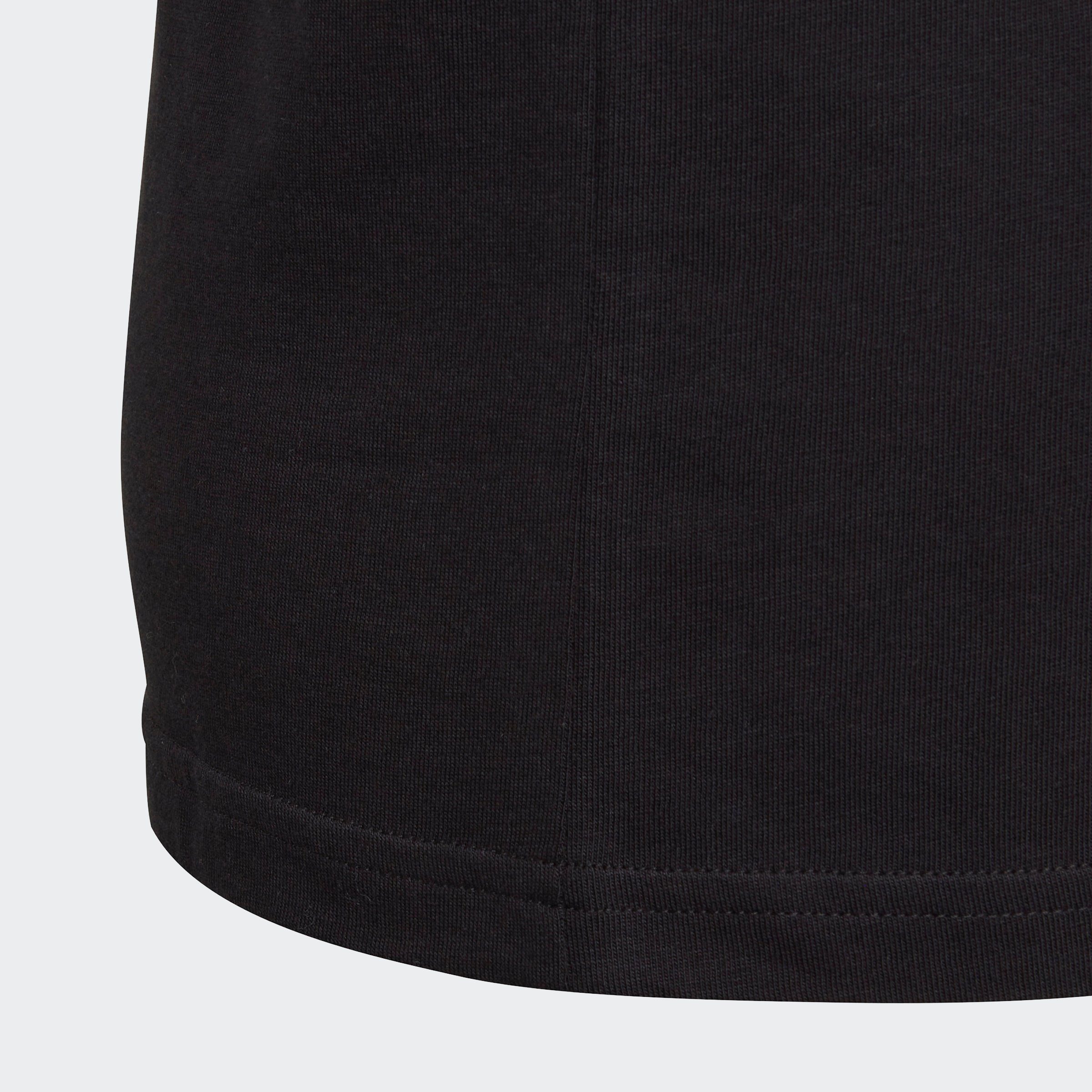 adidas Sportswear T-Shirt Lucid Black ESSENTIALS LOGO Fuchsia / BIG COTTON Semi