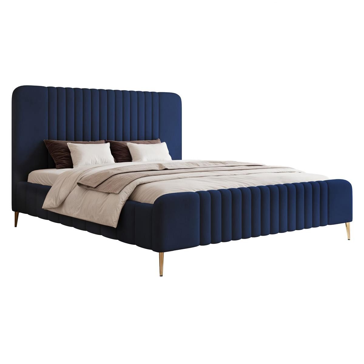 Compleo Polsterbett Design Bett mit hohen günstig online kaufen