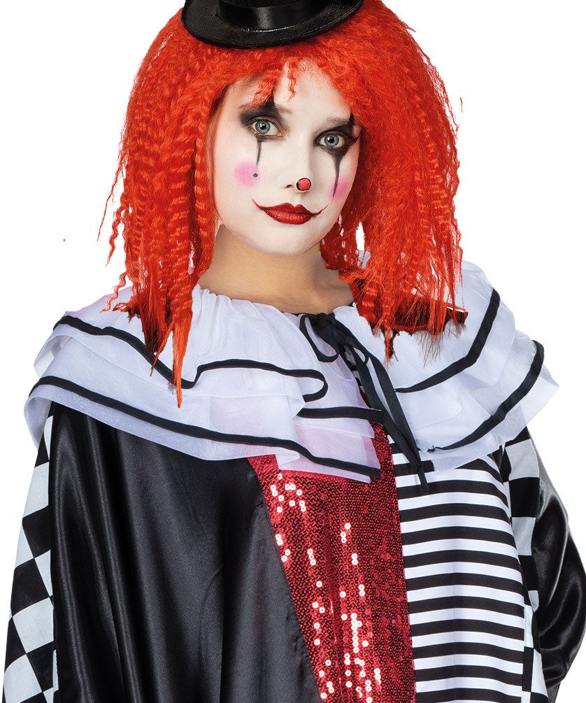Karneval-Klamotten Kostüm Damen Pierrot Harlekin Narren Karnevalskostüm, Damenkostüm Frauenkostüm Clownsumhang Pierrotcape Fasching