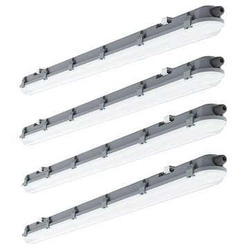 etc-shop Deckenleuchte, LED-Leuchtmittel fest verbaut, Neutralweiß, 4x LED Decken Wannenleuchte Lampe Beleuchtung L 120cm 4000 K