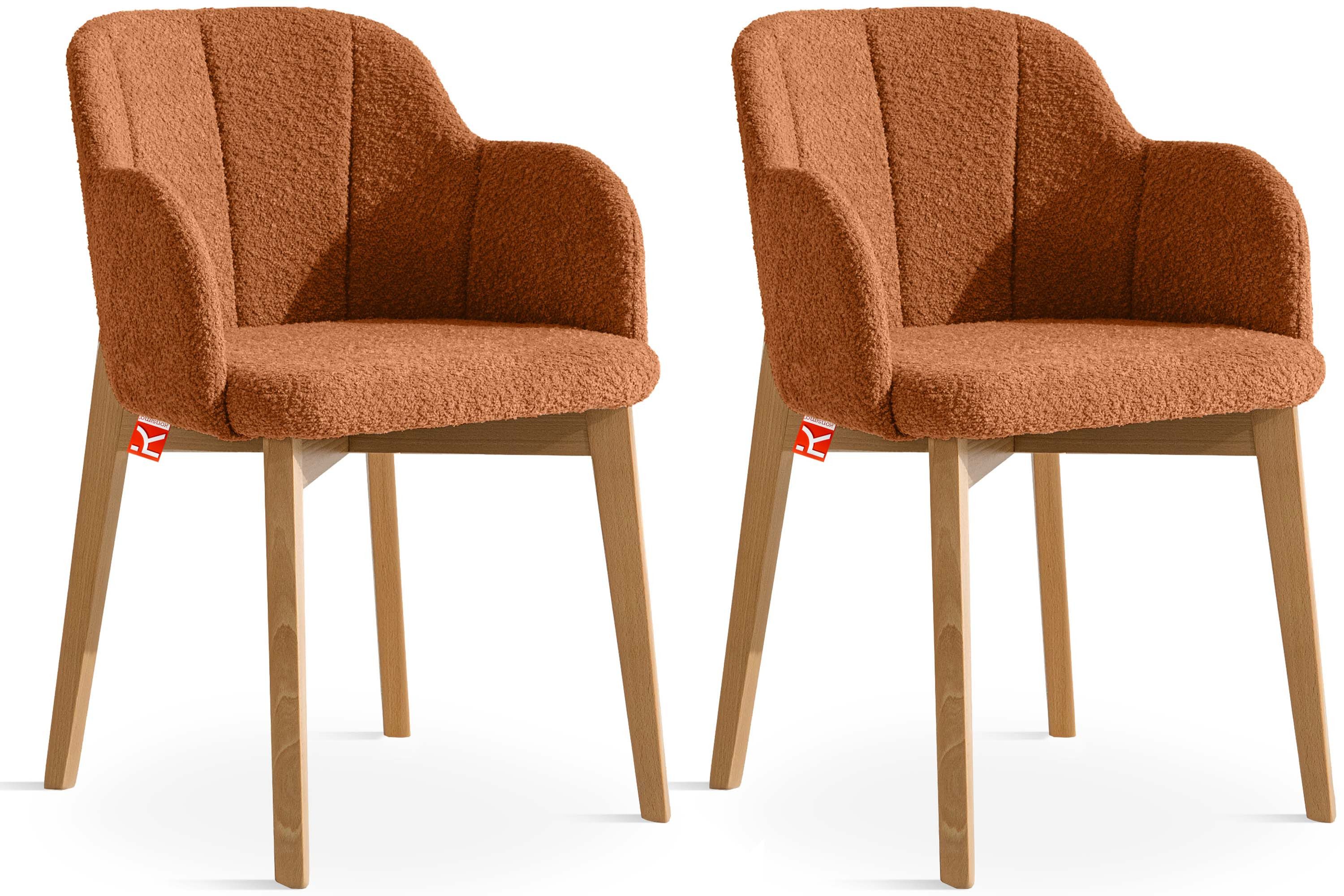 Polsterstuhl LONIS Esszimmerstühle (2er Set), Loungesessel, hergestellt in der EU
