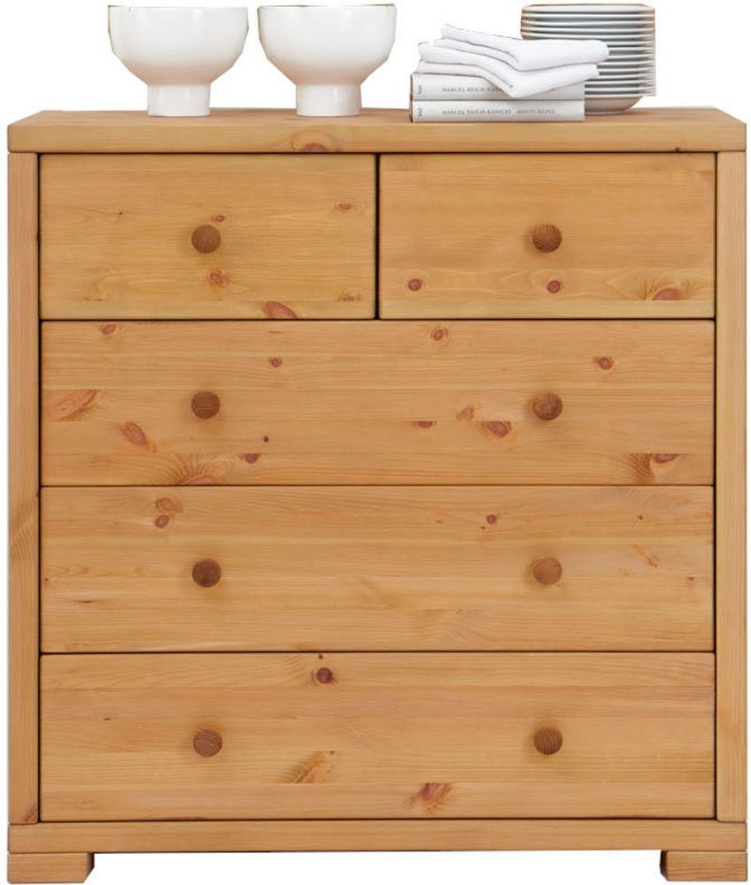 Landhausstil massiv, Breite cm, 100 by Kommode Kiefer Wohn[glück]lich Schrank Infantil Vita,