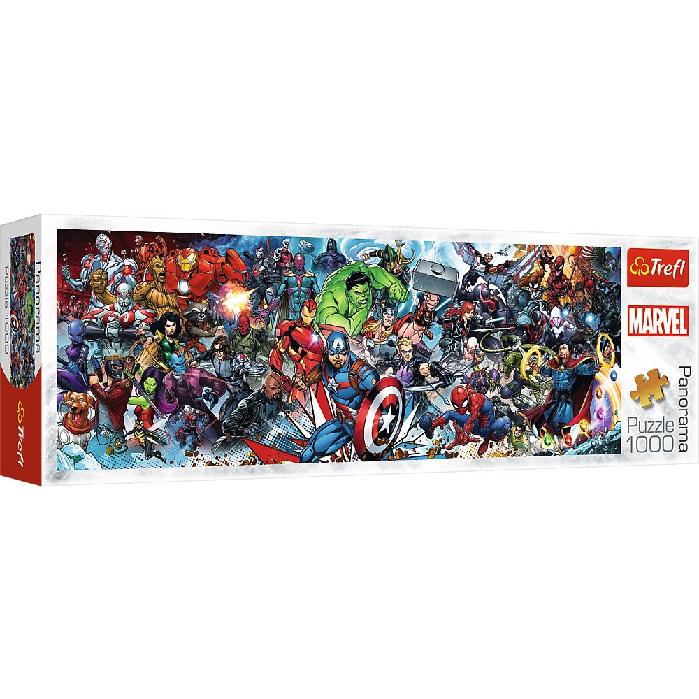 Trefl Puzzle Marvel Universum 1000 Teile Panorama Puzzle, 1000 Puzzleteile, Made in Europe