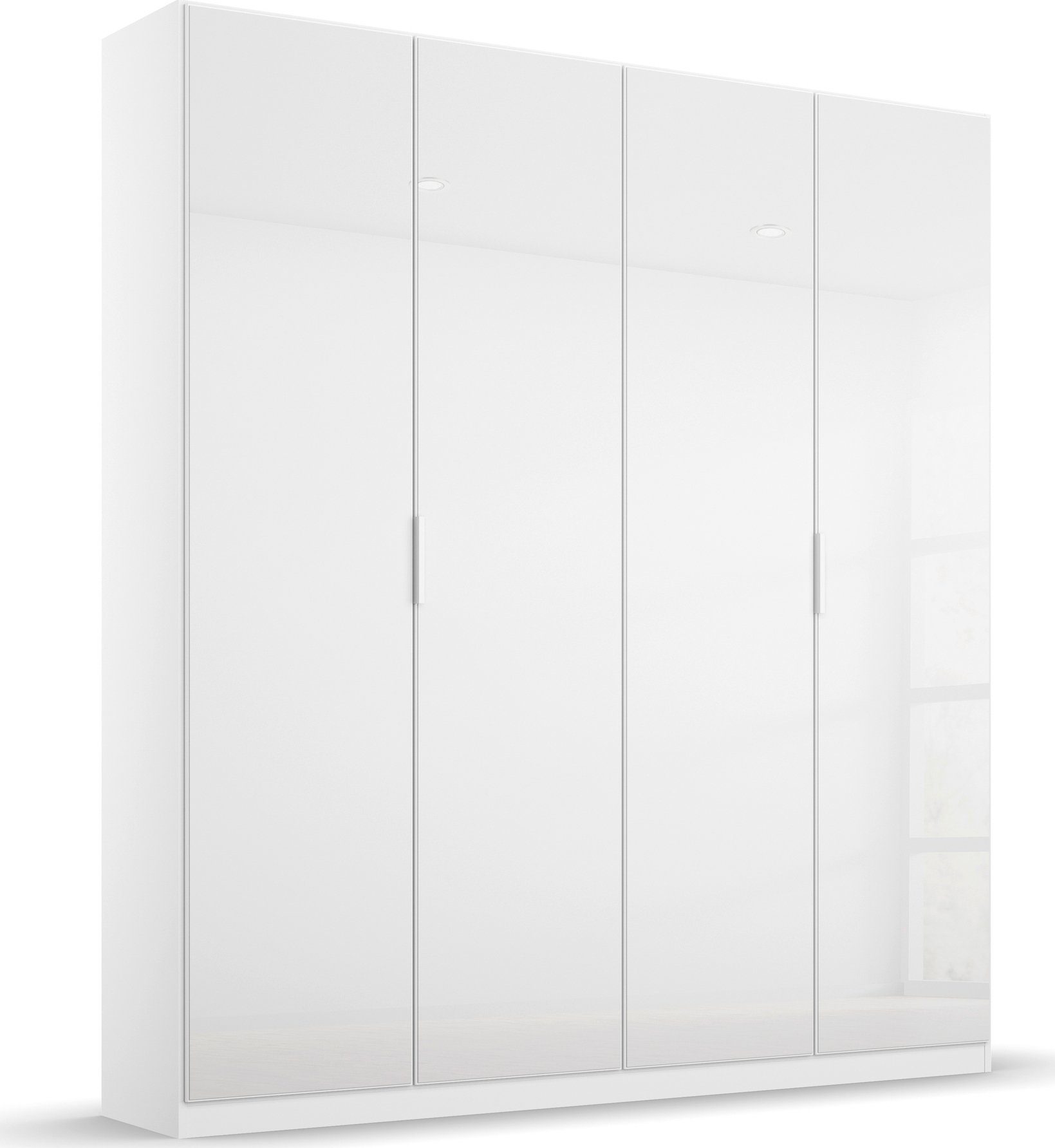 rauch Drehtürenschrank Kleiderschrank Schrank Garderobe KOLUNA mit hochwertiger Glasfront (Breiten 181/226/271/315 cm Höhen 210/229 cm) inkl. 2 Innenschubladen sowie extra Einlegeböden MADE IN GERMANY