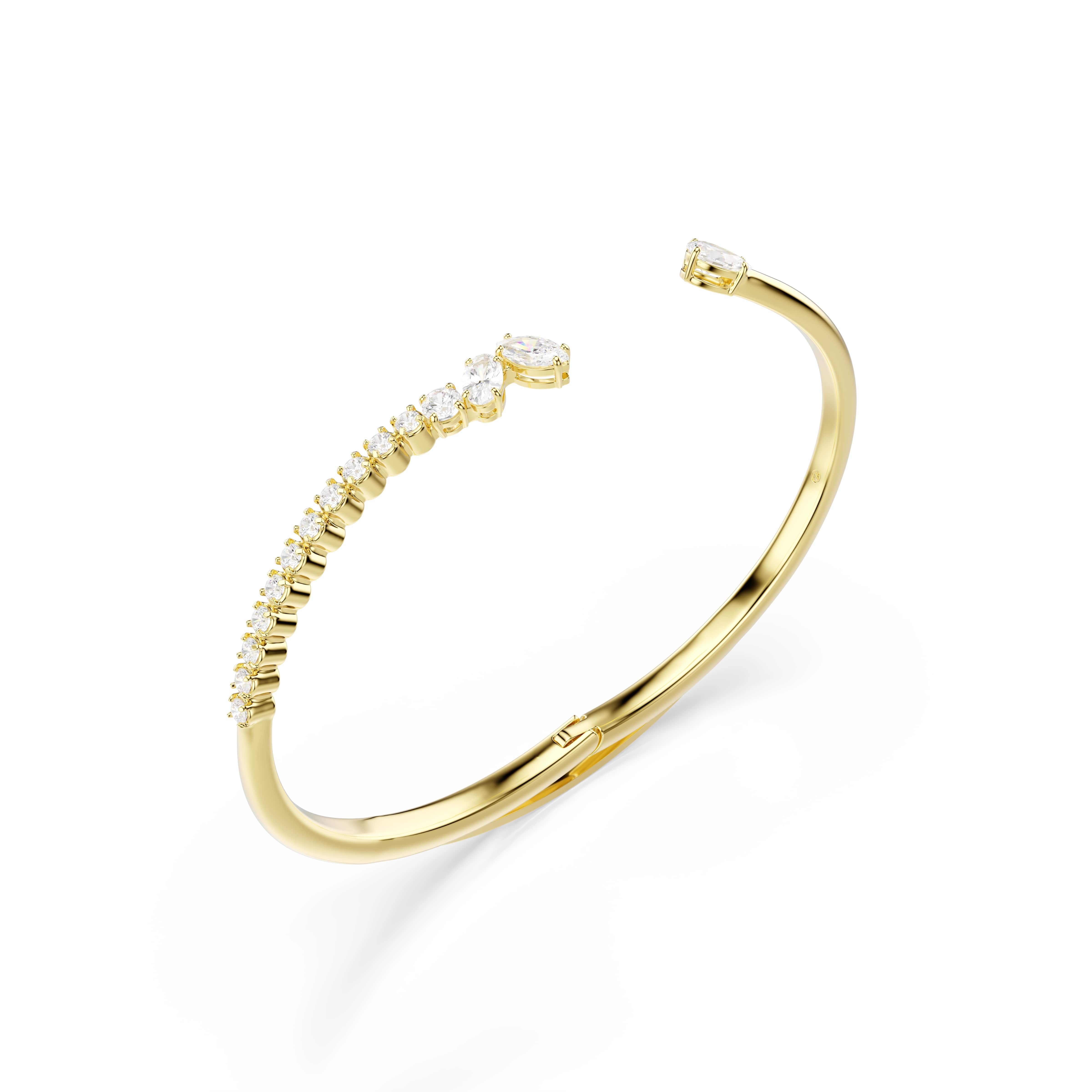 Swarovski Armspange Schmuck Geschenk MESMERA Armreif, mit Swarovski® Kristall, Zirkonia (synth)