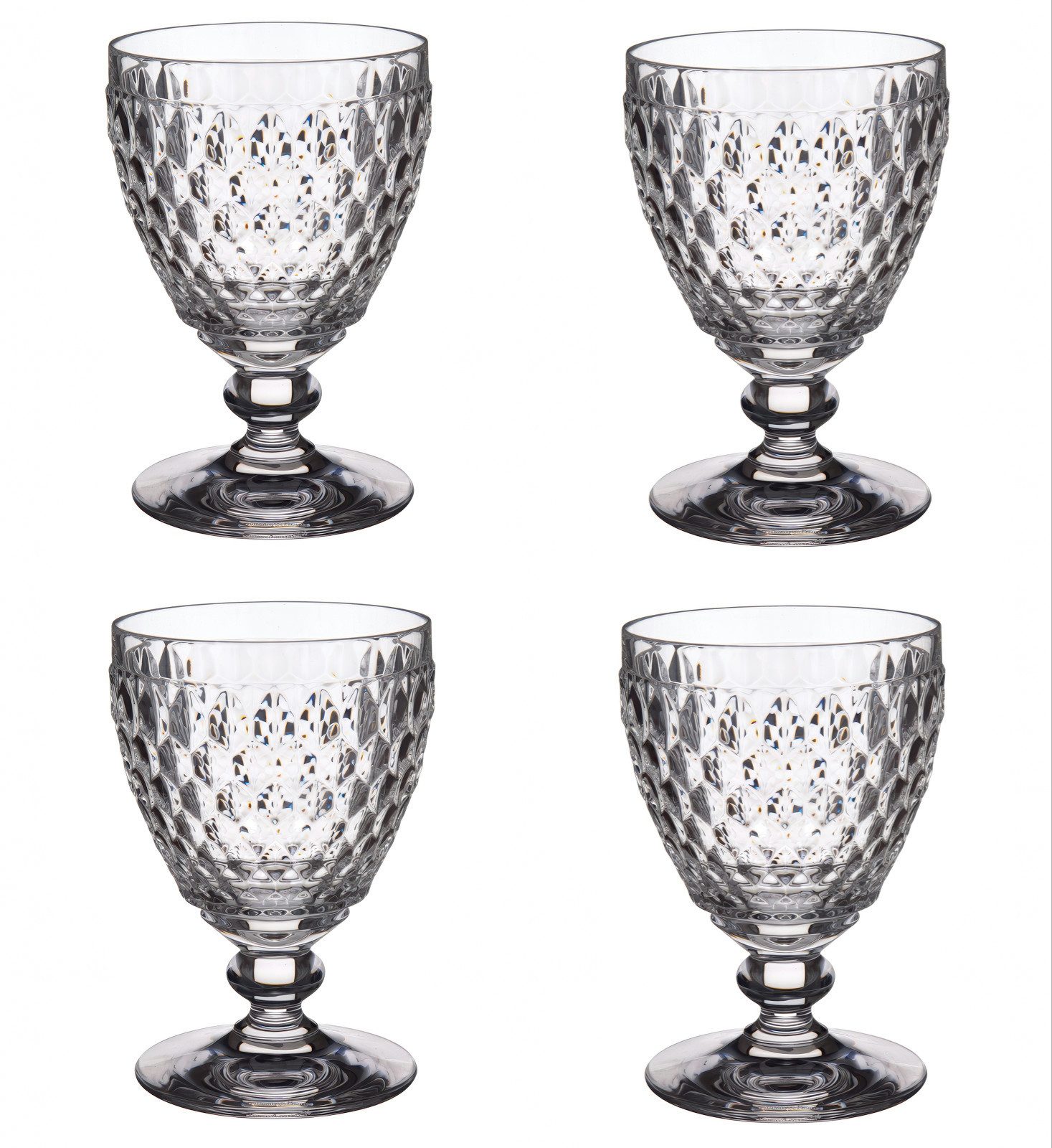 Villeroy & Boch Weinglas Boston, Kristallglas, Spülmaschinengeeignet, Transparent, Boston, H: 12cm