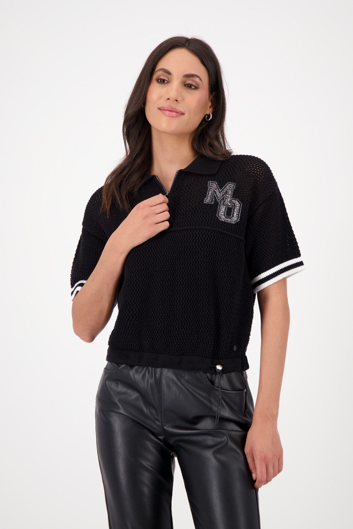 Monari Ajourpullover Pullover Ajour Mit Rundhalsausschnitt günstig online kaufen