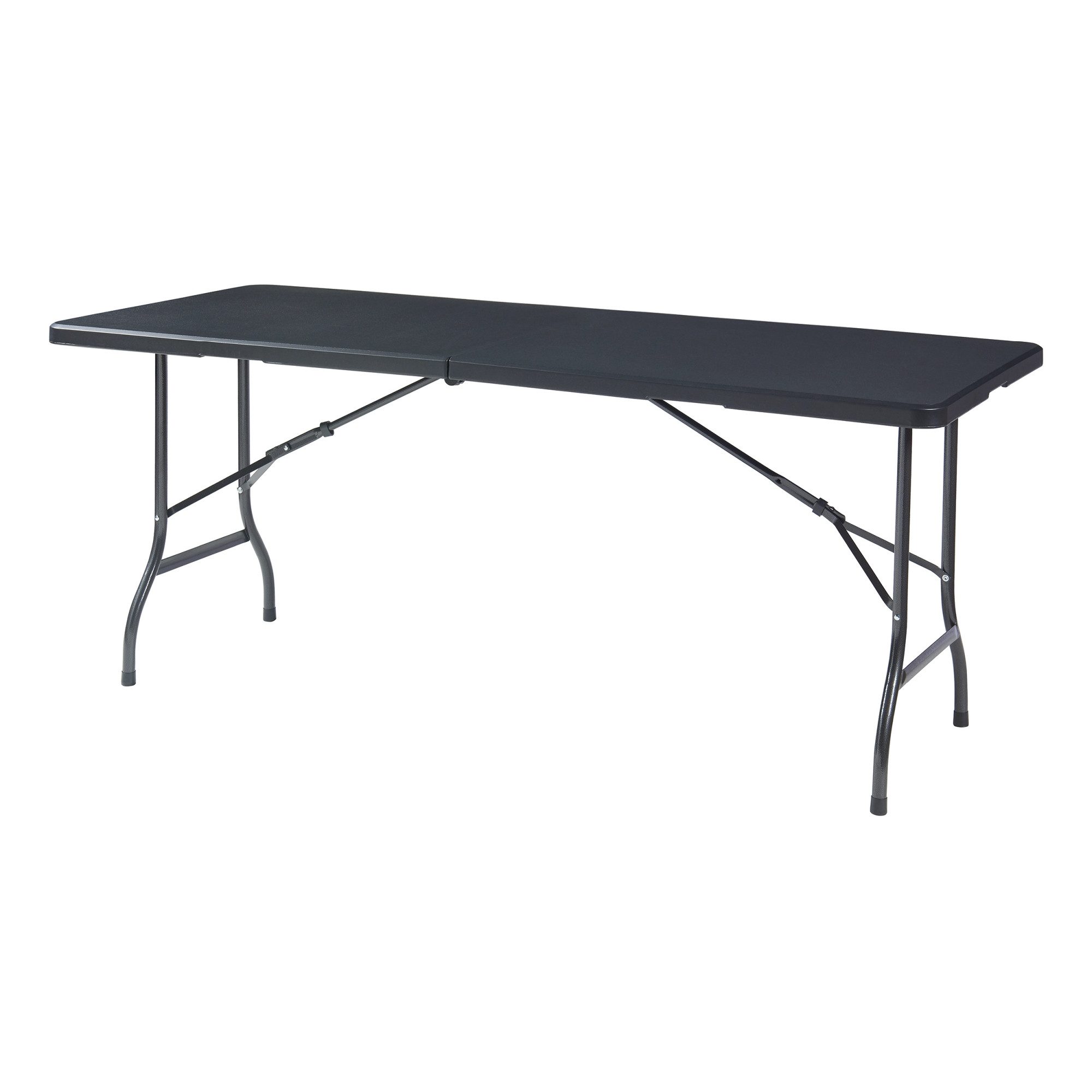 en.casa Klapptisch, »Ljusnarsberg« aus Kunststoff 180x175x72cm Schwarz