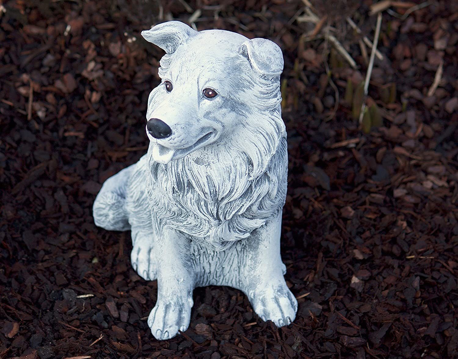 Stone and Style Gartenfigur Hund Collie Steinfigur
