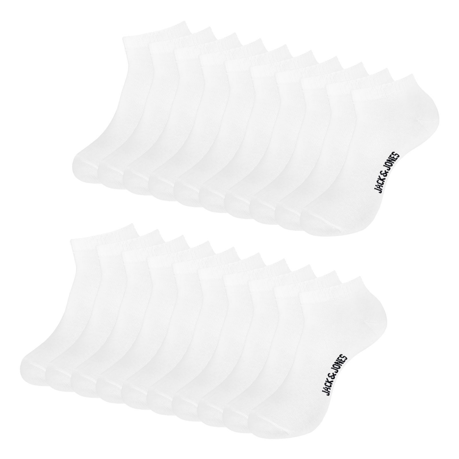 Jack & Jones Sneakersocken Jacbon Short Socks (10-Paar) mit elastischem Komfortbündchen