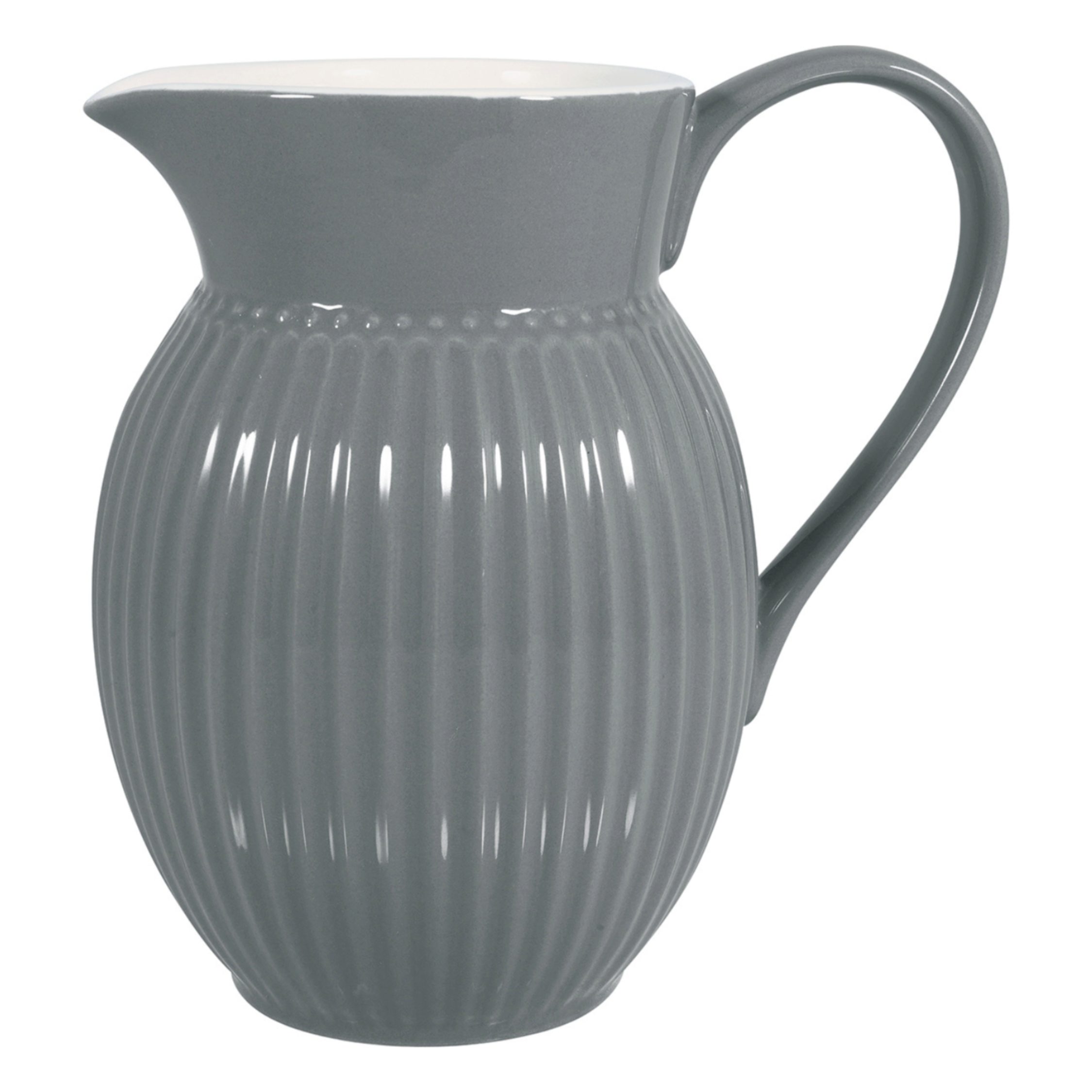 Greengate Wasserkrug GreenGate Krug Alice Steingrau 1,5 L