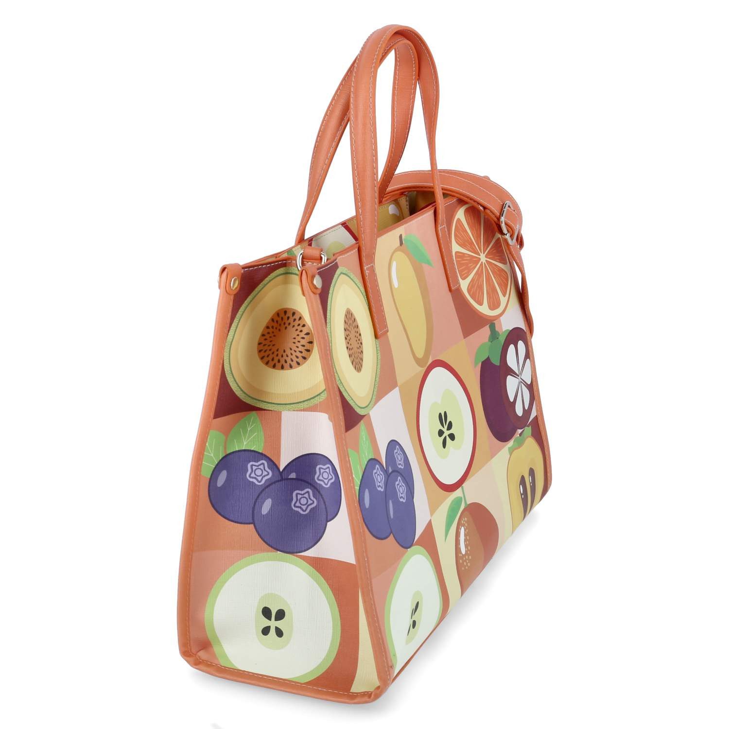 Fräulein Frida Shopper Fräulein Frida FF2069,610 Damen Henkeltaschen Synthetik orange