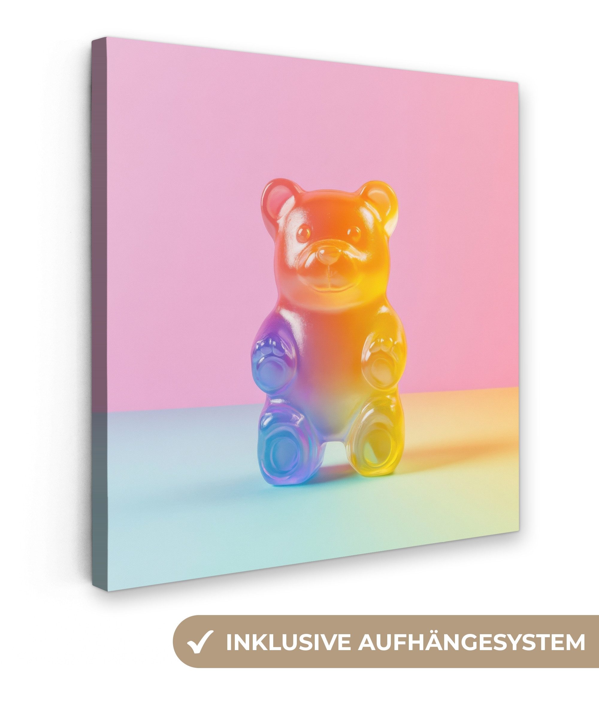 OneMillionCanvasses® Leinwandbild Pastell - Bonbon, Fotodruck (1 St), Wandb günstig online kaufen