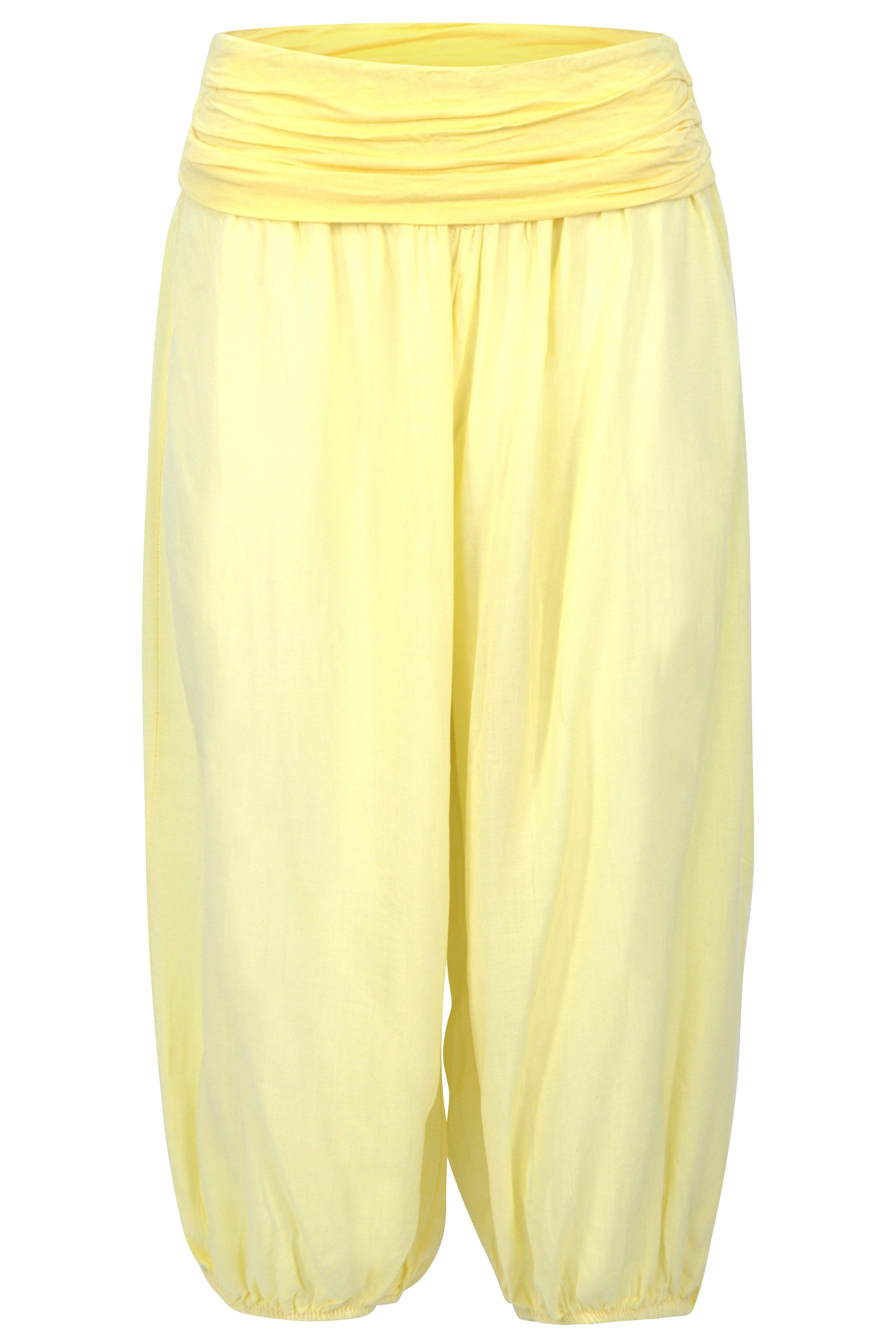malito more than fashion Haremshose malito Damen Pumphose kurz in Uni Farben, Haremshose zum Tanzen, Damen Haremshose