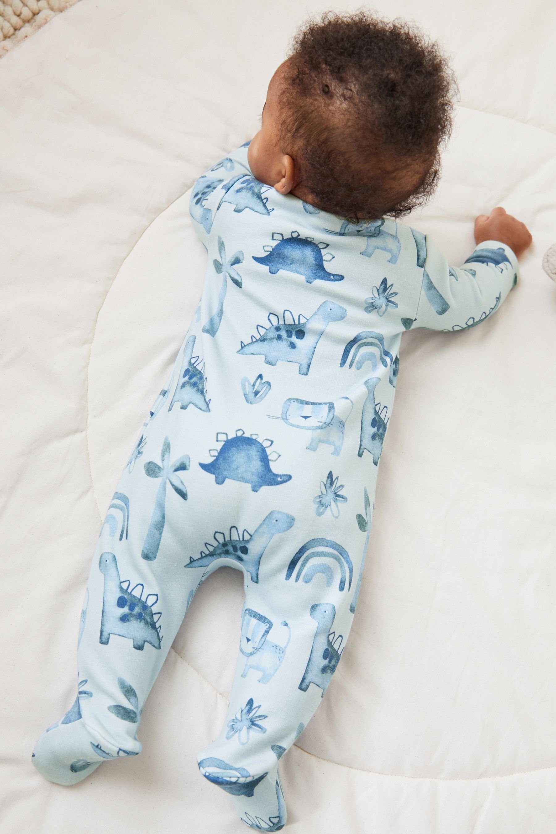 Fleece-Futter Next Blue Schlafoverall mit (1-tlg) Baby-Schlafanzug