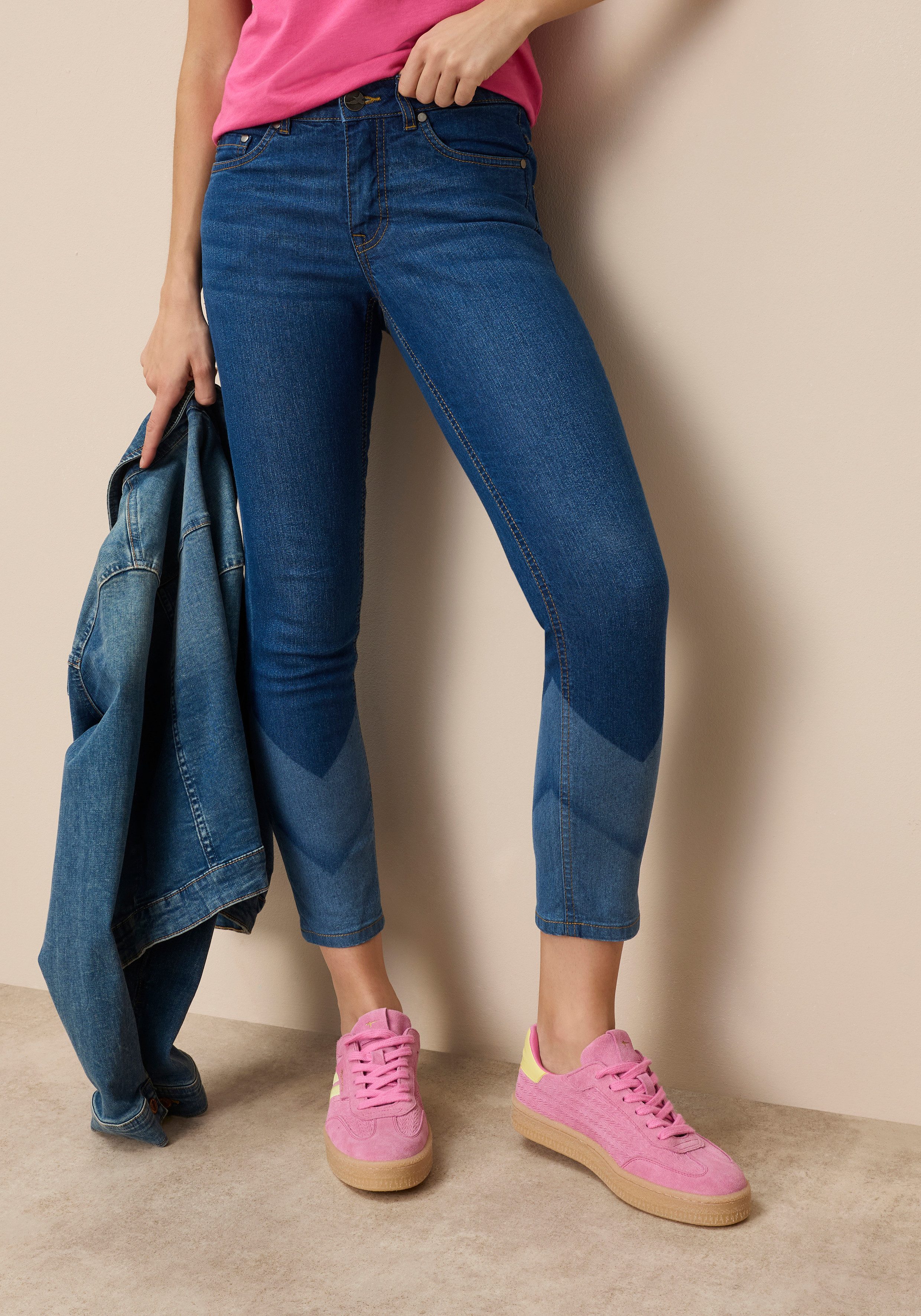 Arizona 7/8-Jeans schmale Beinform, 7/8-Länge, Slim Fit, aus elastischem Denim