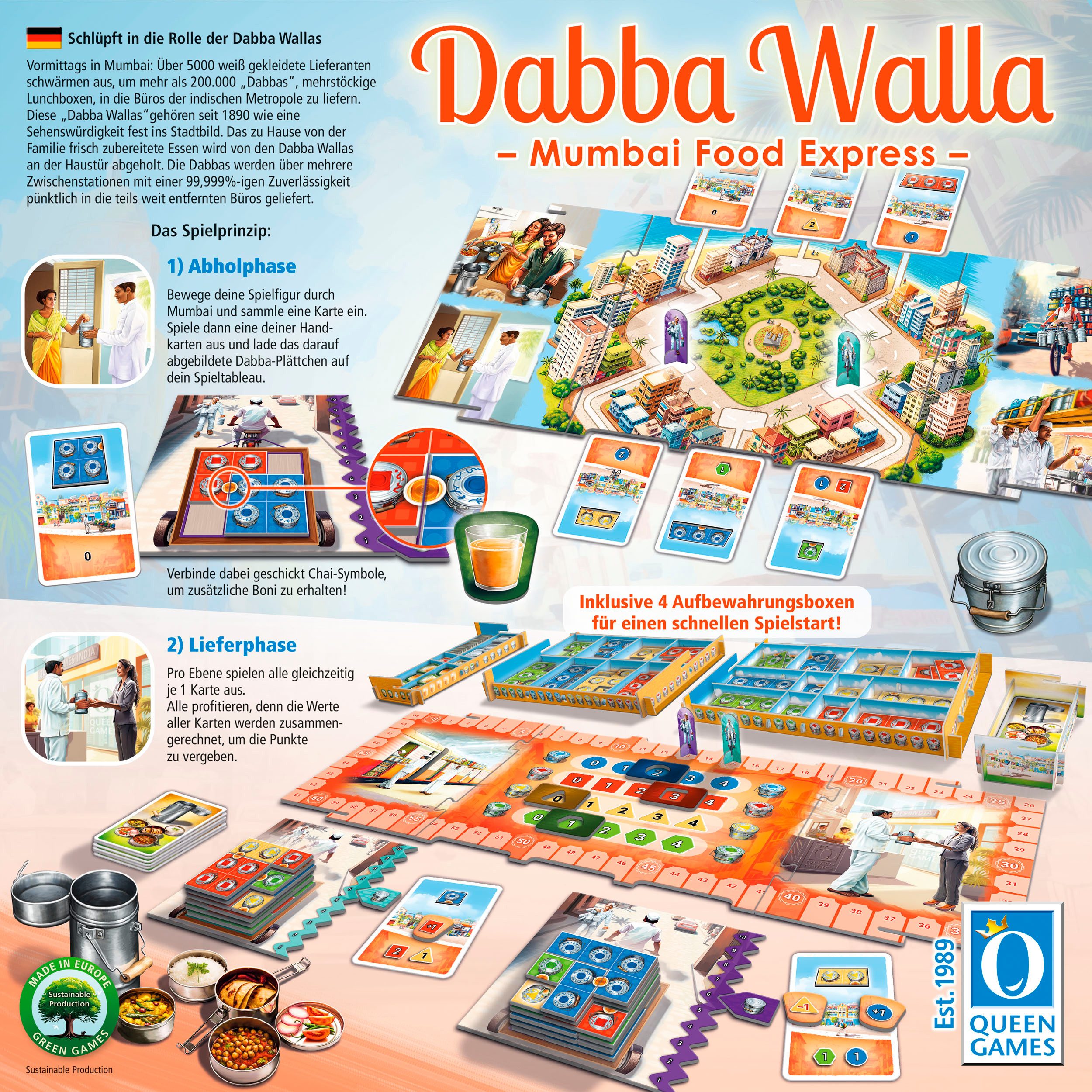 Queen Games Spiel Dabba Walla, Familienspiel