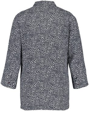 GERRY WEBER Klassische Bluse Gemusterte Bluse mit 3/4 Arm und verlängertem Rückenteil