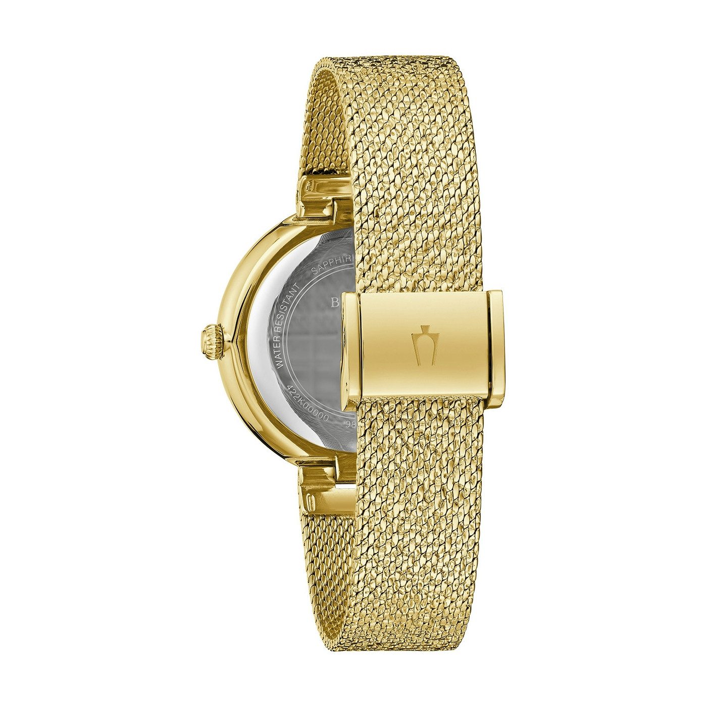 Bulova Quarzuhr Goddess of Time 98L321, Armbanduhr, Damenuhr, Edelstahlarmband, analog, Kristallsteine