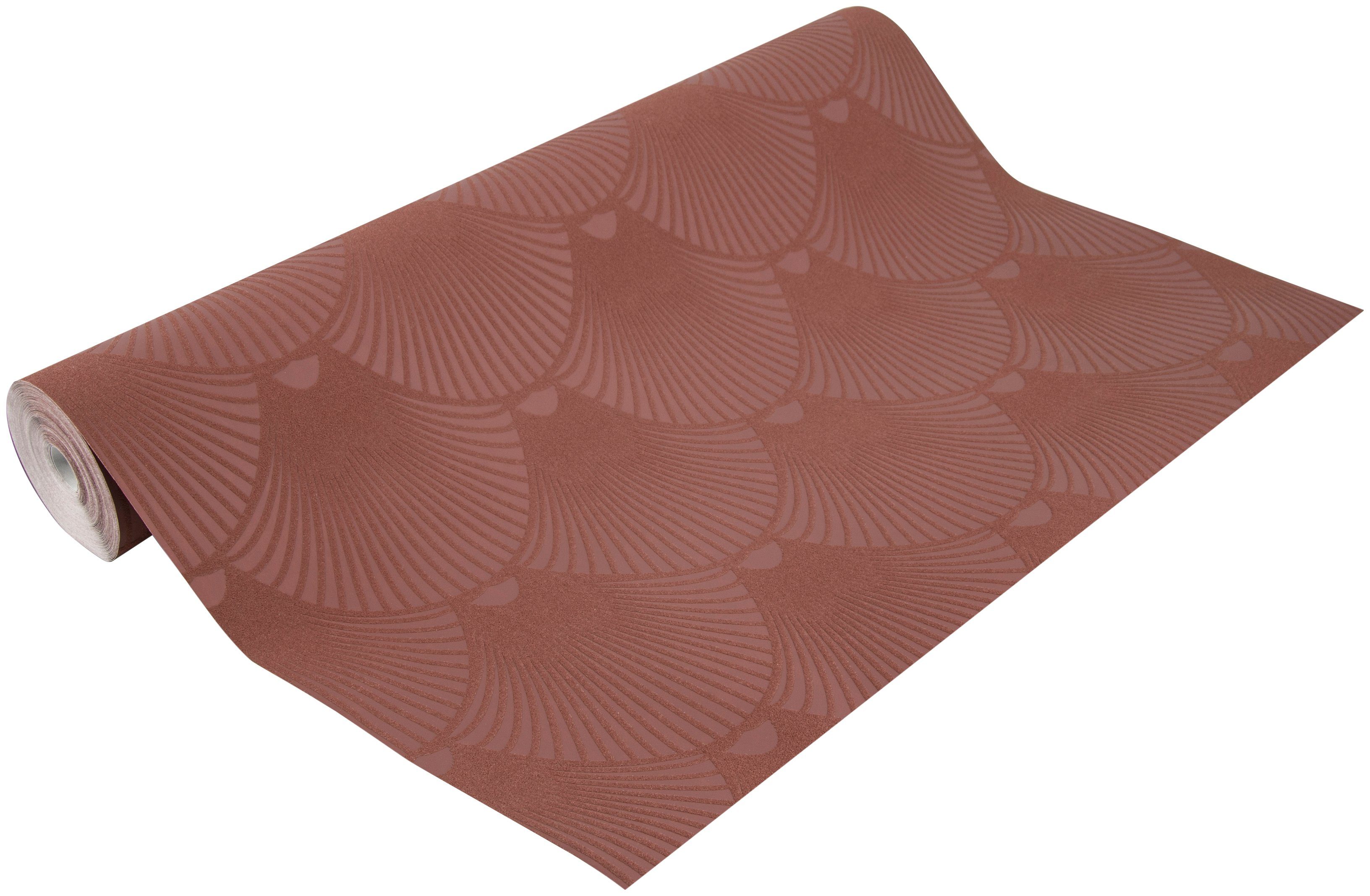 Superfresco Easy Vliestapete Weona Bourgondy, aufgeschäumt, animal print, (1 St), 10mx52cm