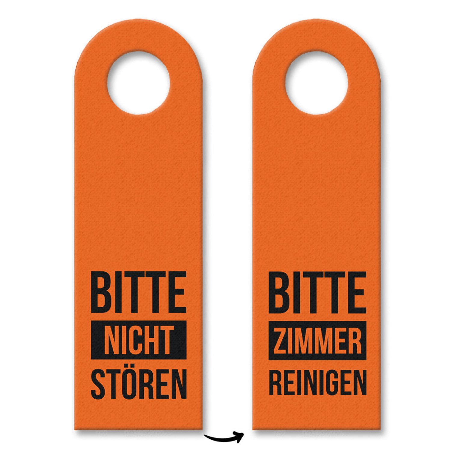 Dekohänger 10x Bitte nicht stören Zimmer reinigen Türhänger Türanhänger