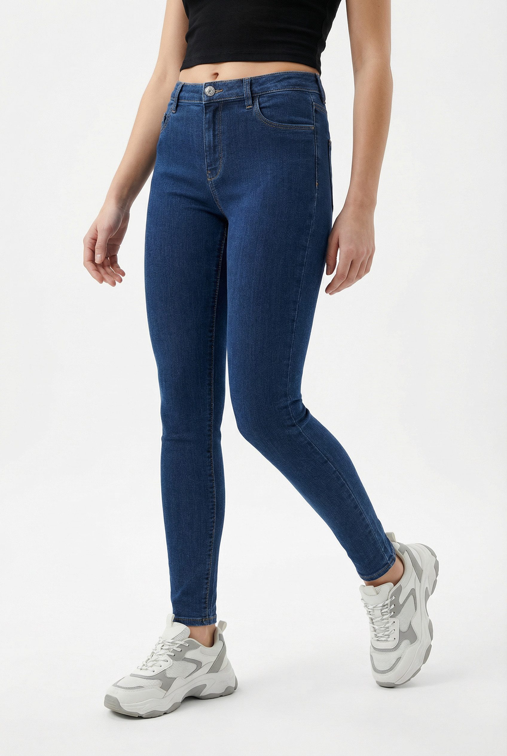 Skinny-fit-Jeans ONLRAY REG WAIST SKINNY BOX DNM
