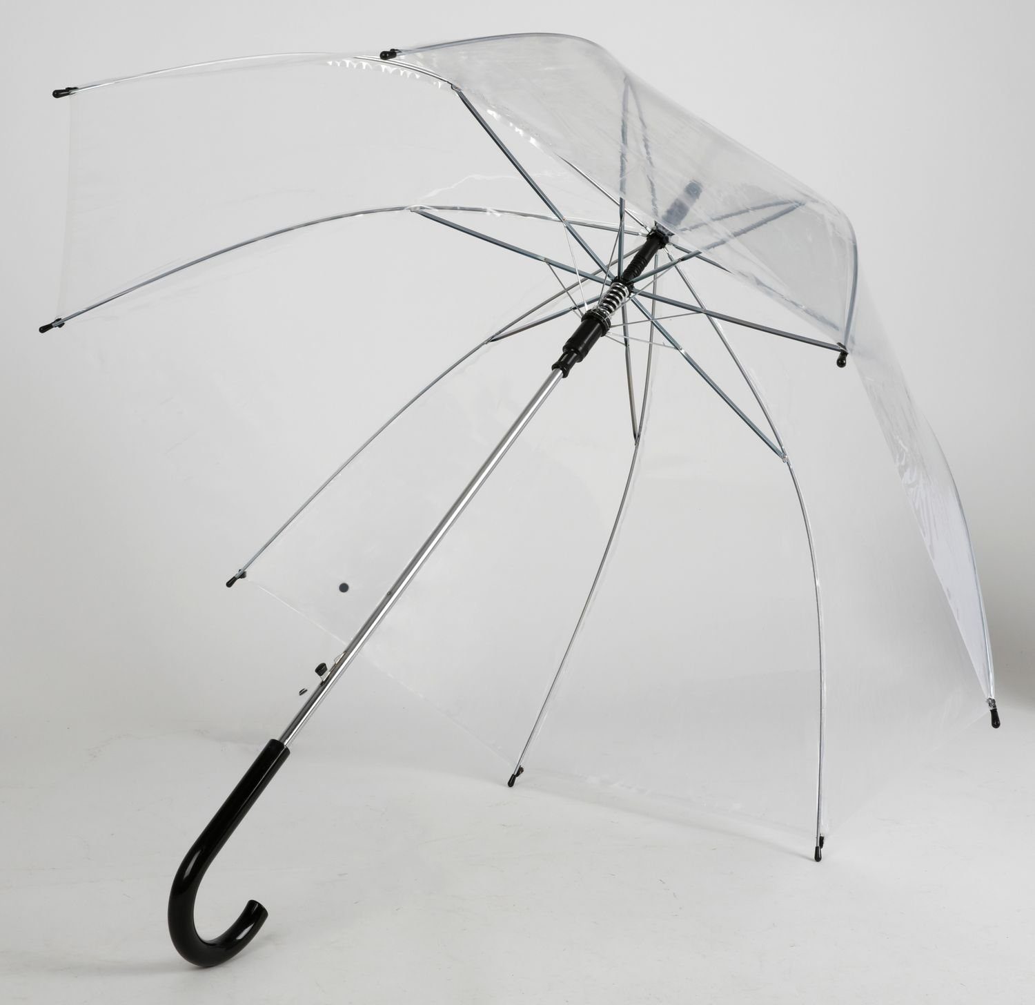 BURI Stockregenschirm Automatik Stock-Regenschirm transparent 90cm günstig online kaufen