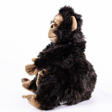 Teddys Rothenburg Kuscheltier Handpuppe Affe 25 cm Schimpanse (Plüschtiere Stofftiere, Stoffaffe, Babyaffe, Plüschaffe, Stoffaffe, Menschenaffe)